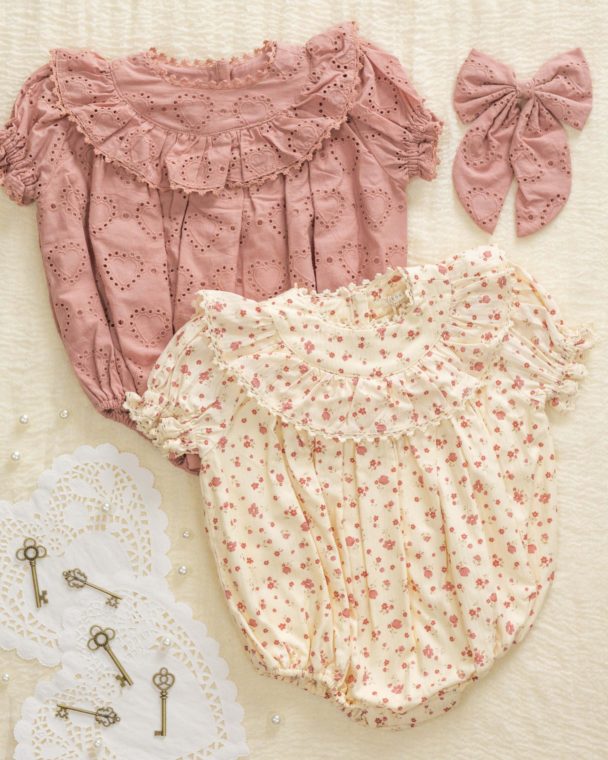 Eva Romper Red Floral