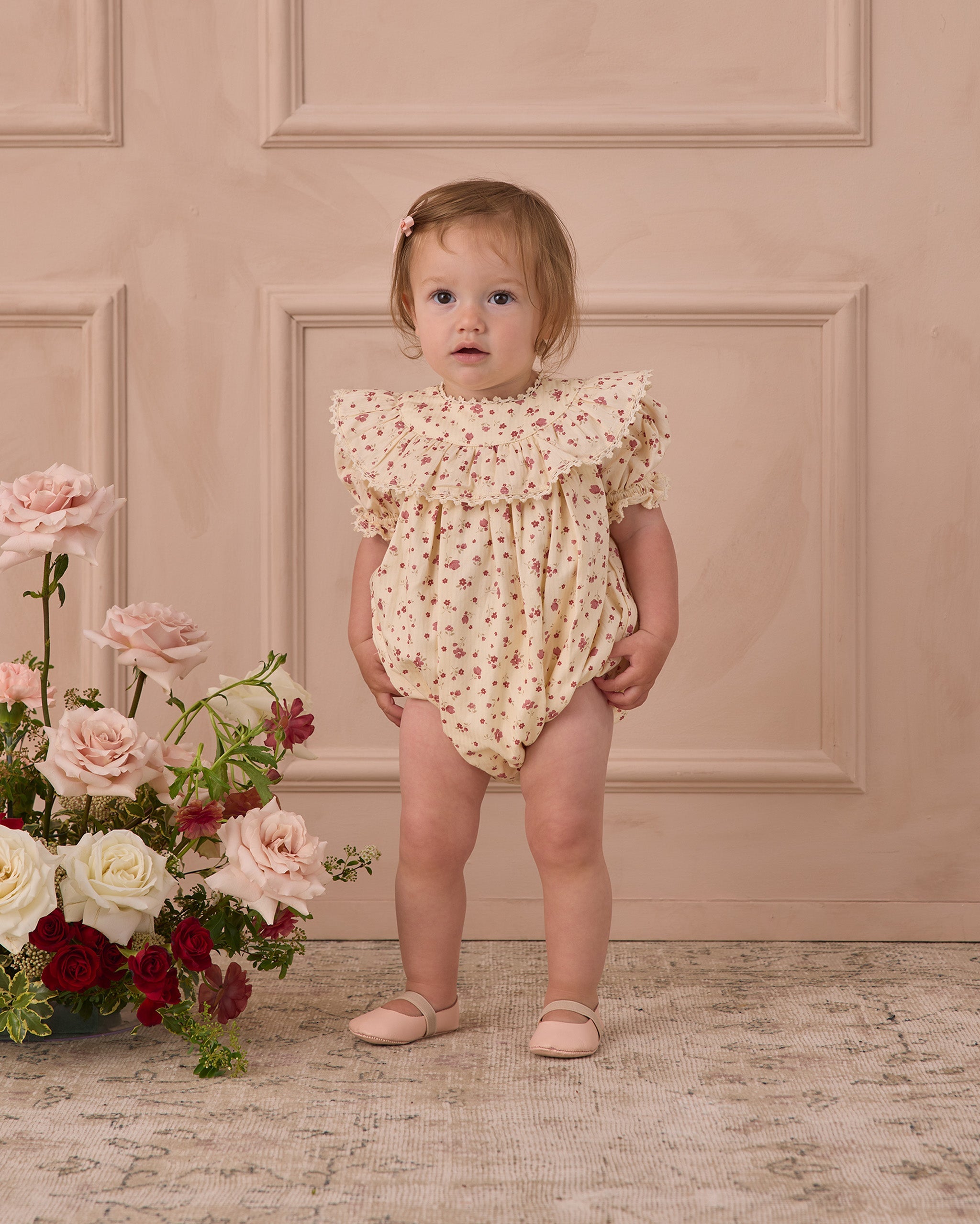 Eva Romper Red Floral