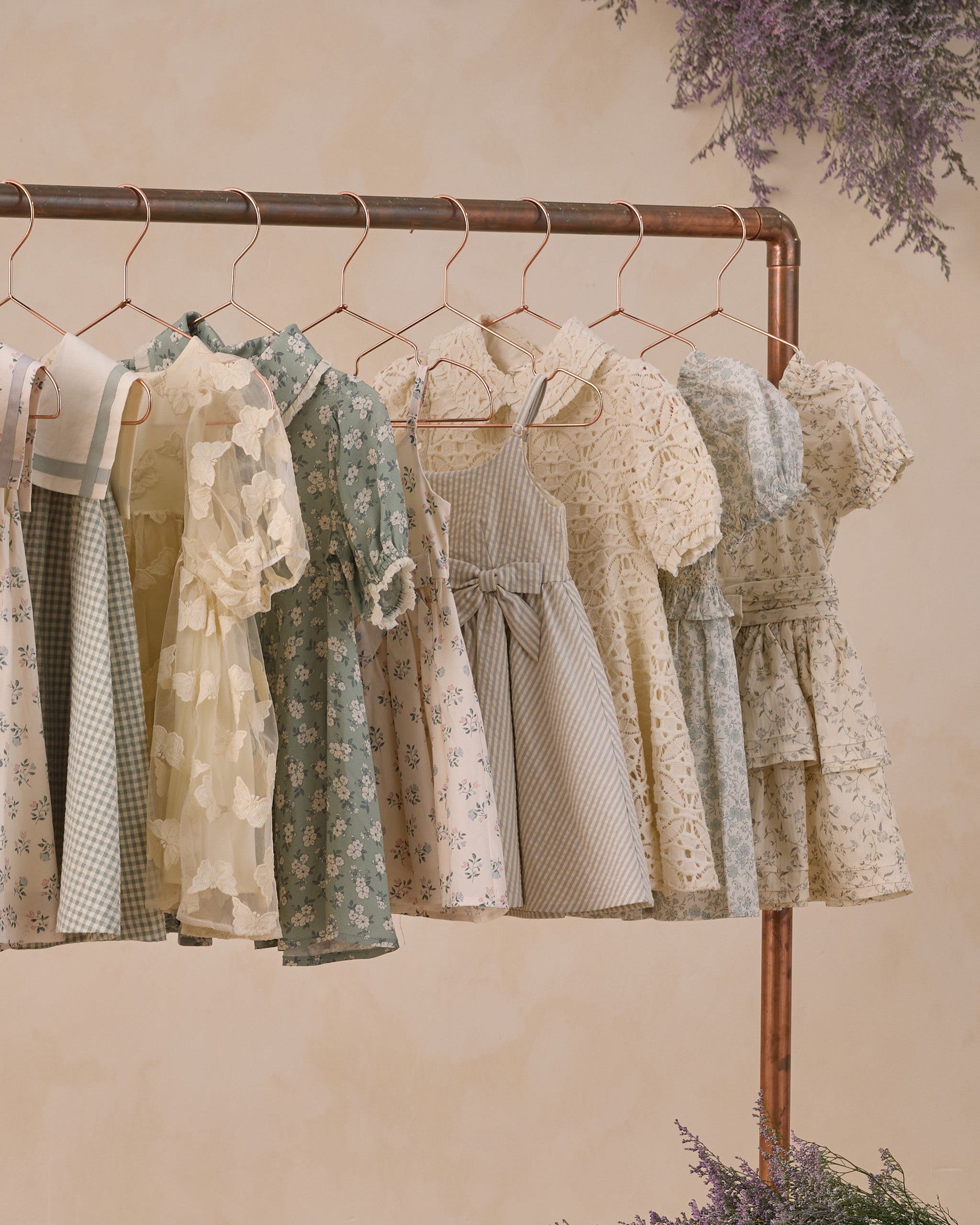 Annette Dress Vines - Rylee + Cru | Kids Clothes | Trendy Baby Clothes | Modern Infant Outfits |