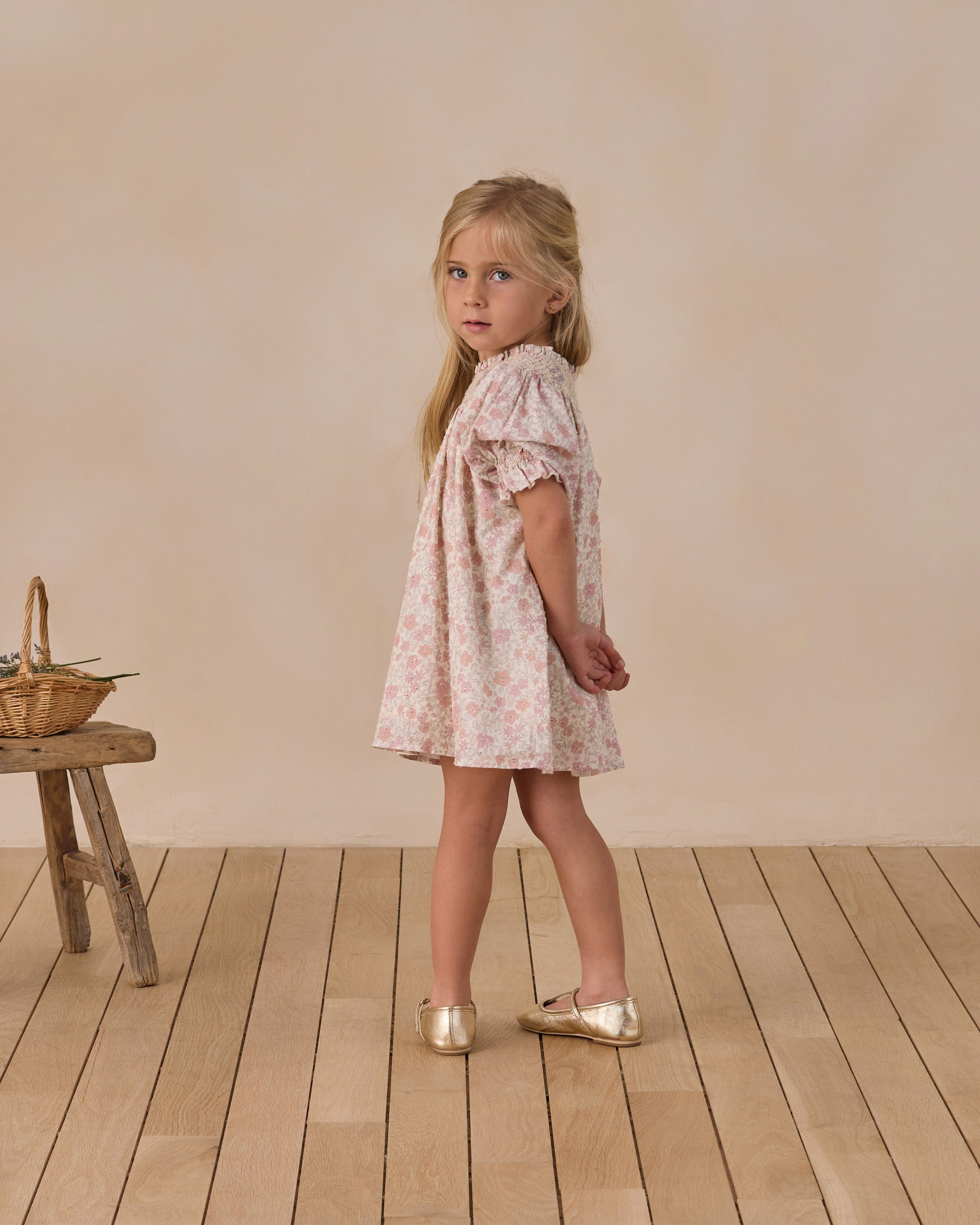 Maddie Dress Pastel Garden - Rylee + Cru | Kids Clothes | Trendy Baby Clothes | Modern Infant Outfits |