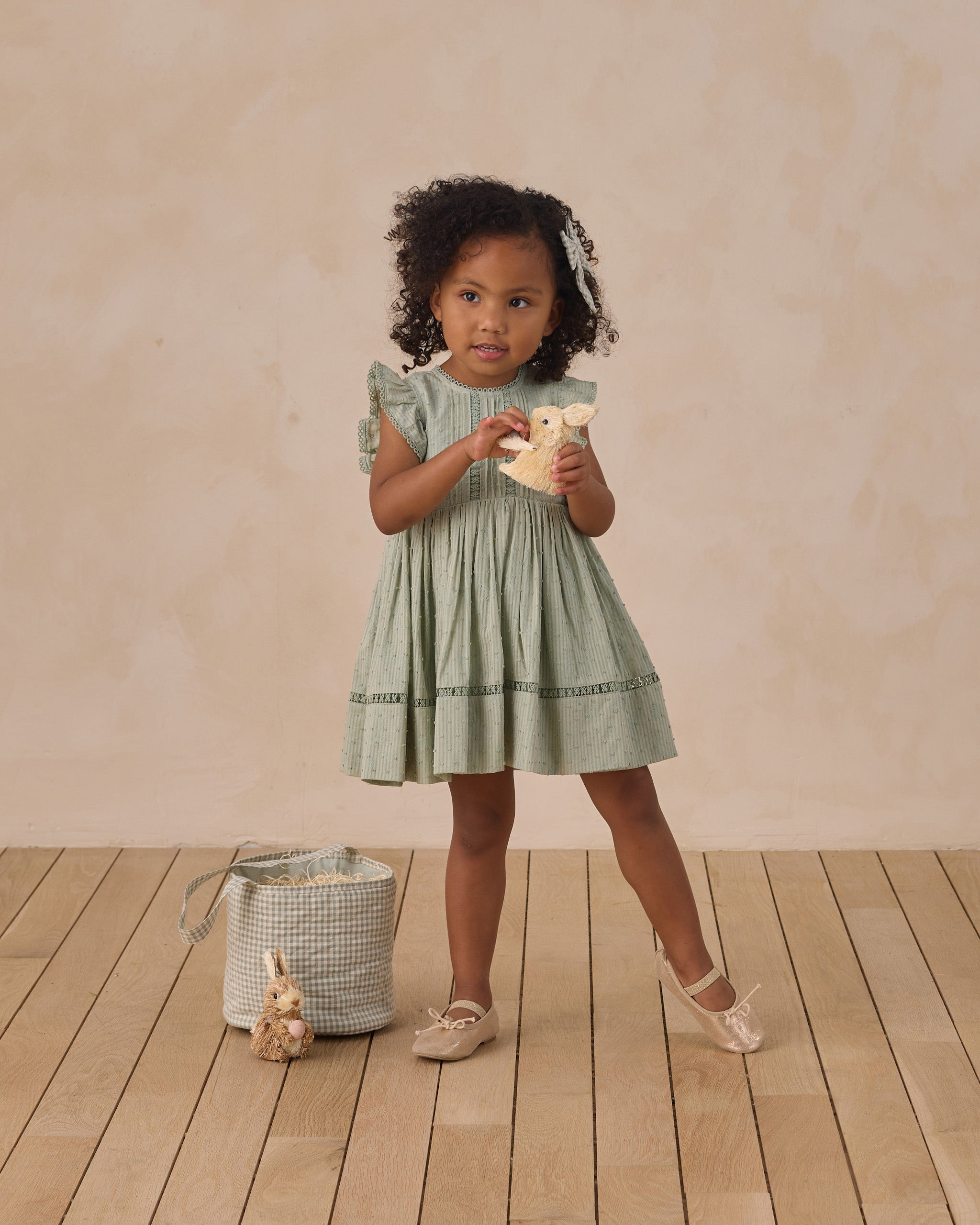 Isla Dress Eucalyptus - Rylee + Cru | Kids Clothes | Trendy Baby Clothes | Modern Infant Outfits |