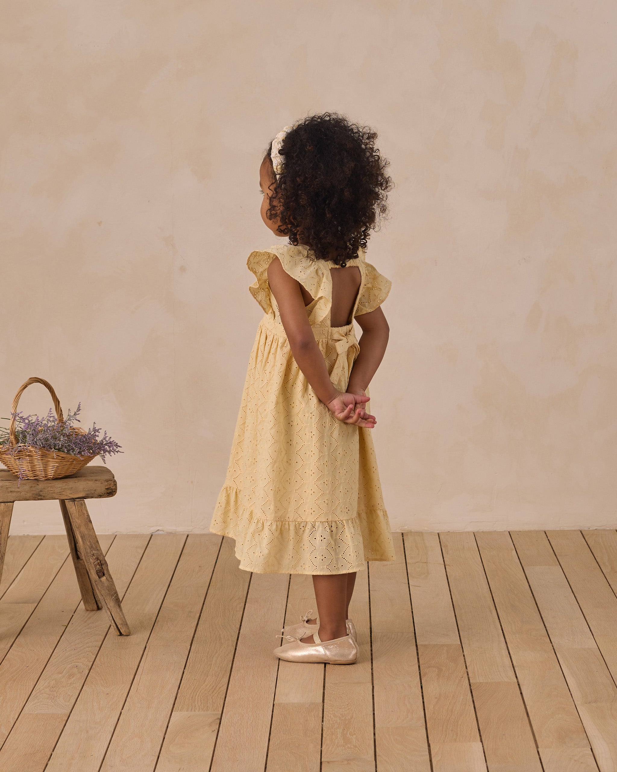Lucy Dress Lemon - Rylee + Cru | Kids Clothes | Trendy Baby Clothes | Modern Infant Outfits |