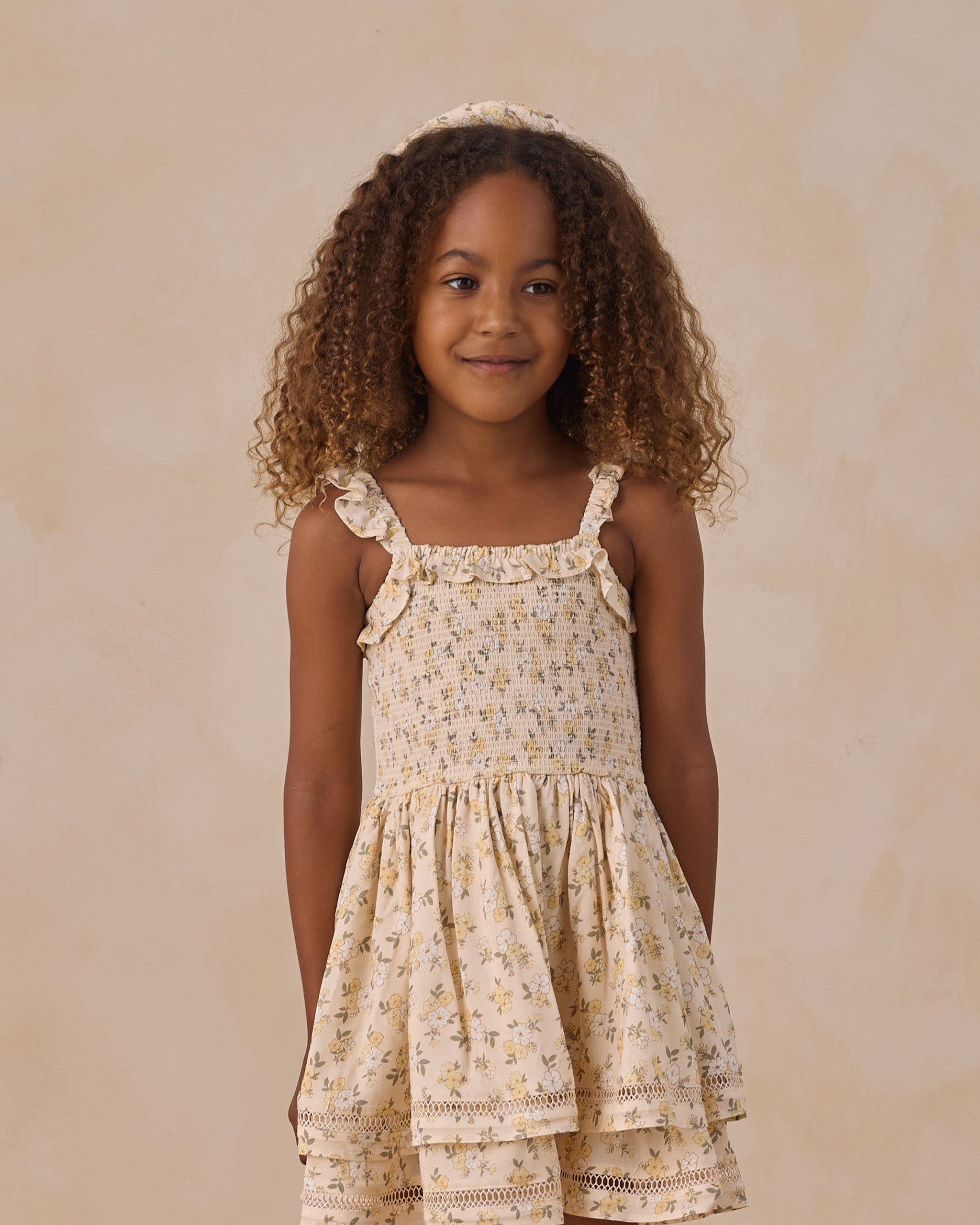 Birdie Dress Lemon Meadow - Rylee + Cru | Kids Clothes | Trendy Baby Clothes | Modern Infant Outfits |