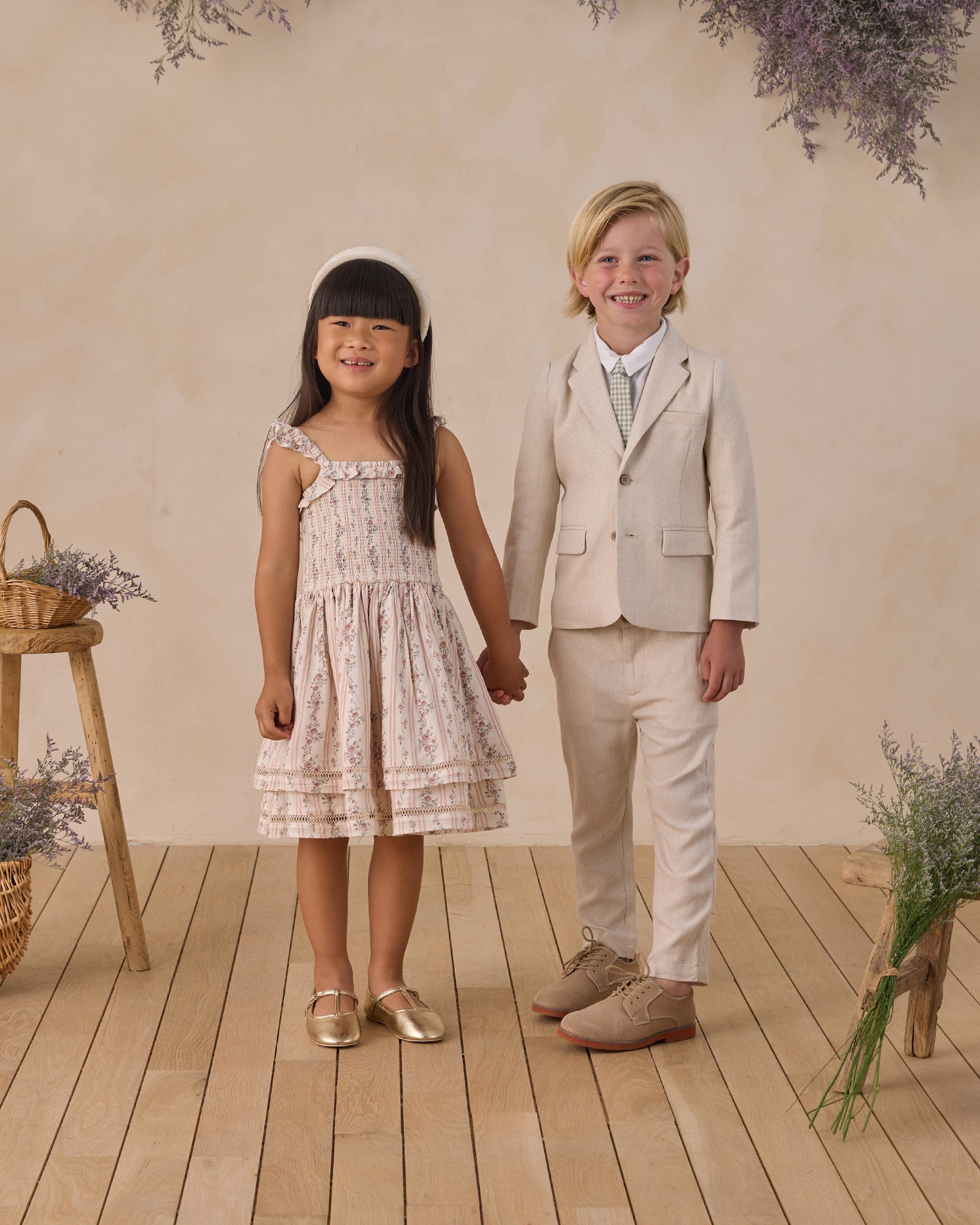 Skinny Tie Eucalyptus Check - Rylee + Cru | Kids Clothes | Trendy Baby Clothes | Modern Infant Outfits |