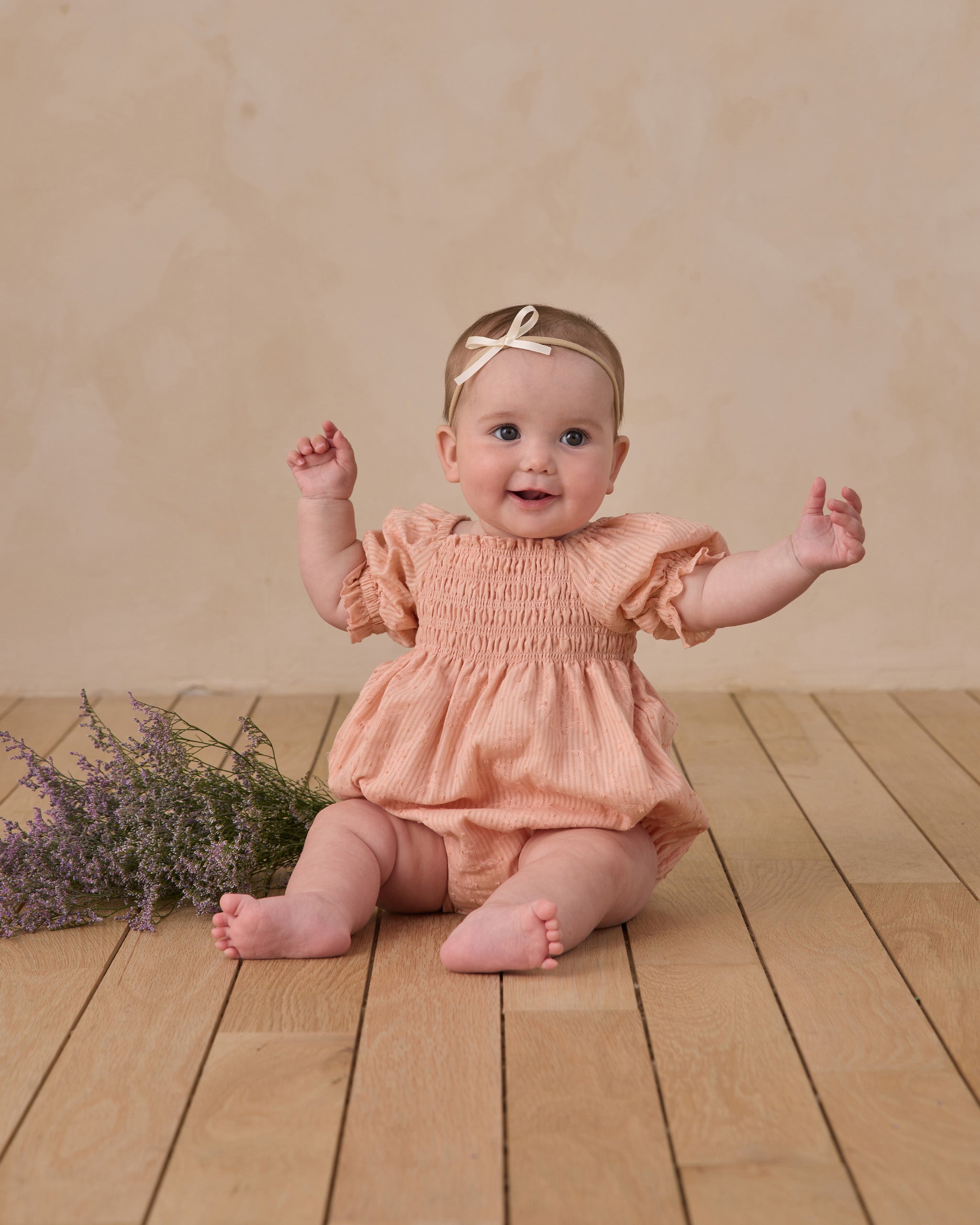 Hazel Romper Petal - Rylee + Cru | Kids Clothes | Trendy Baby Clothes | Modern Infant Outfits |