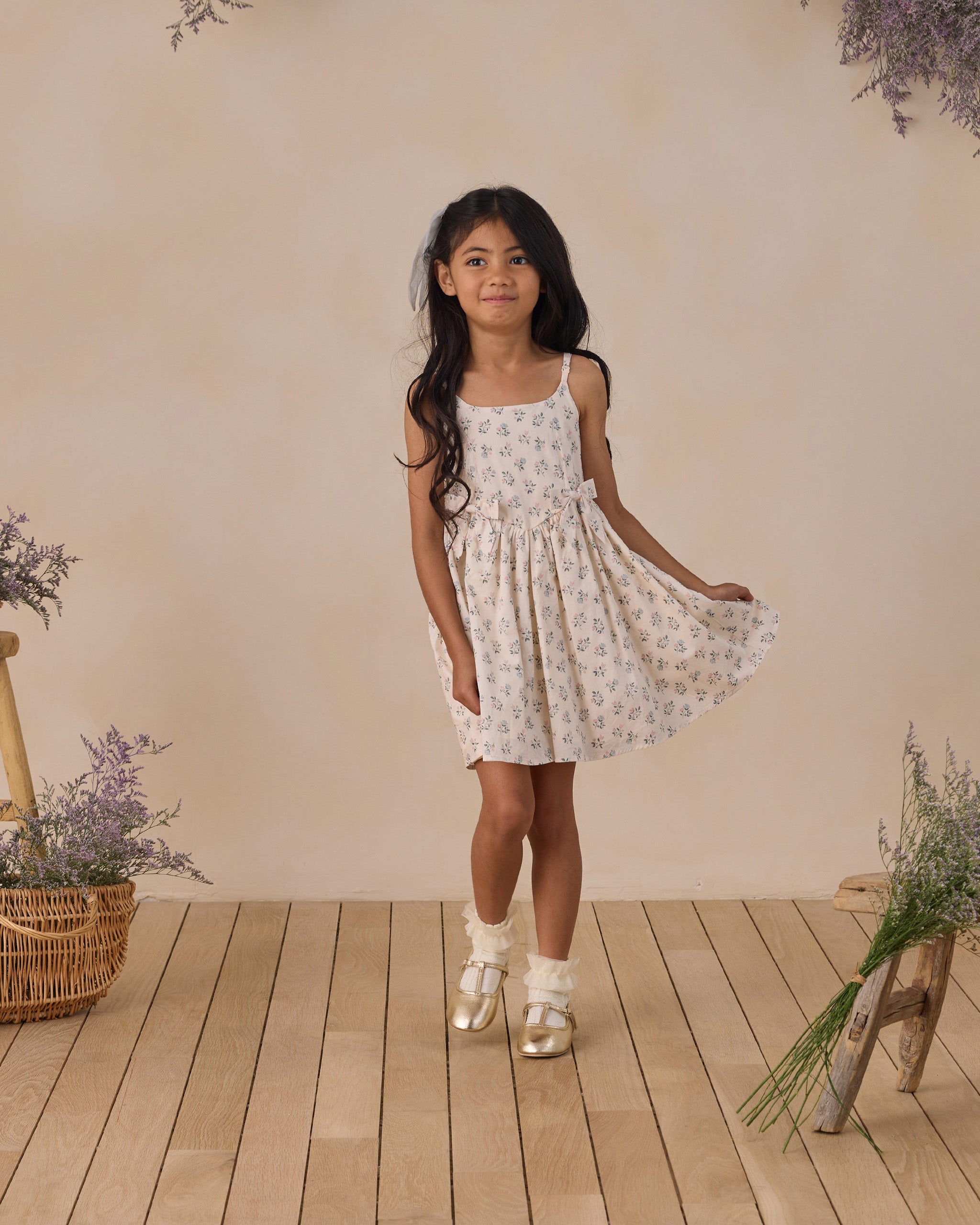 Betsy Dress Summer Ditsy - Rylee + Cru | Kids Clothes | Trendy Baby Clothes | Modern Infant Outfits |