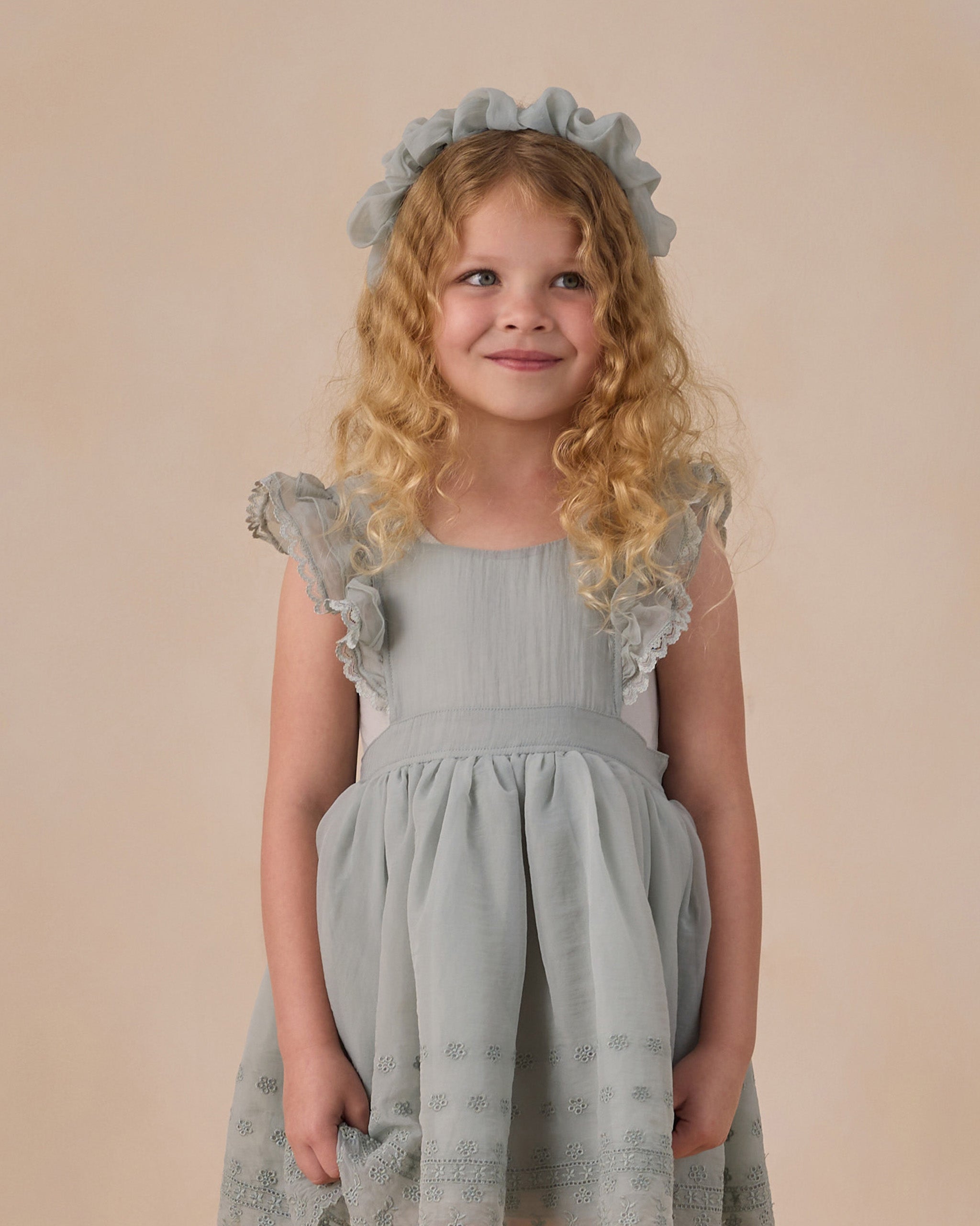 Gathered Headband Sky - Rylee + Cru | Kids Clothes | Trendy Baby Clothes | Modern Infant Outfits |