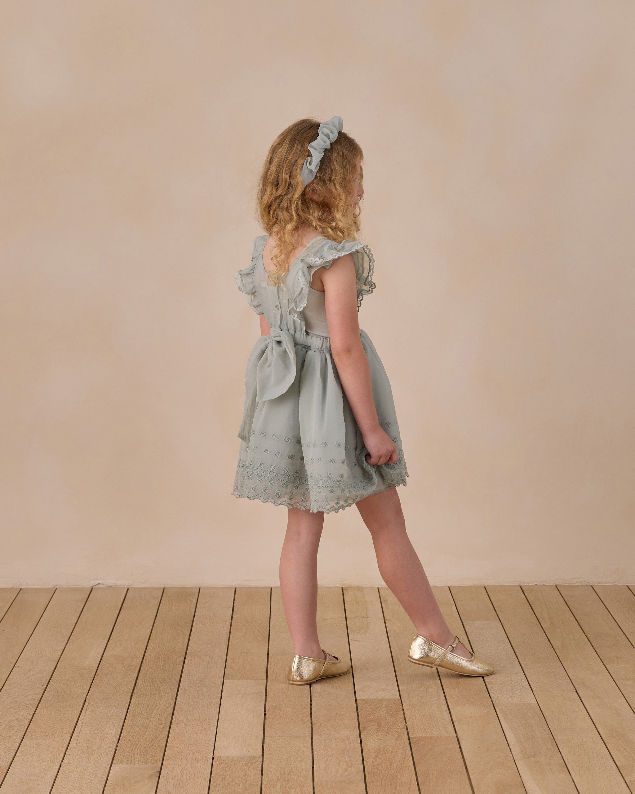 Provence Dress Sky - Rylee + Cru | Kids Clothes | Trendy Baby Clothes | Modern Infant Outfits |