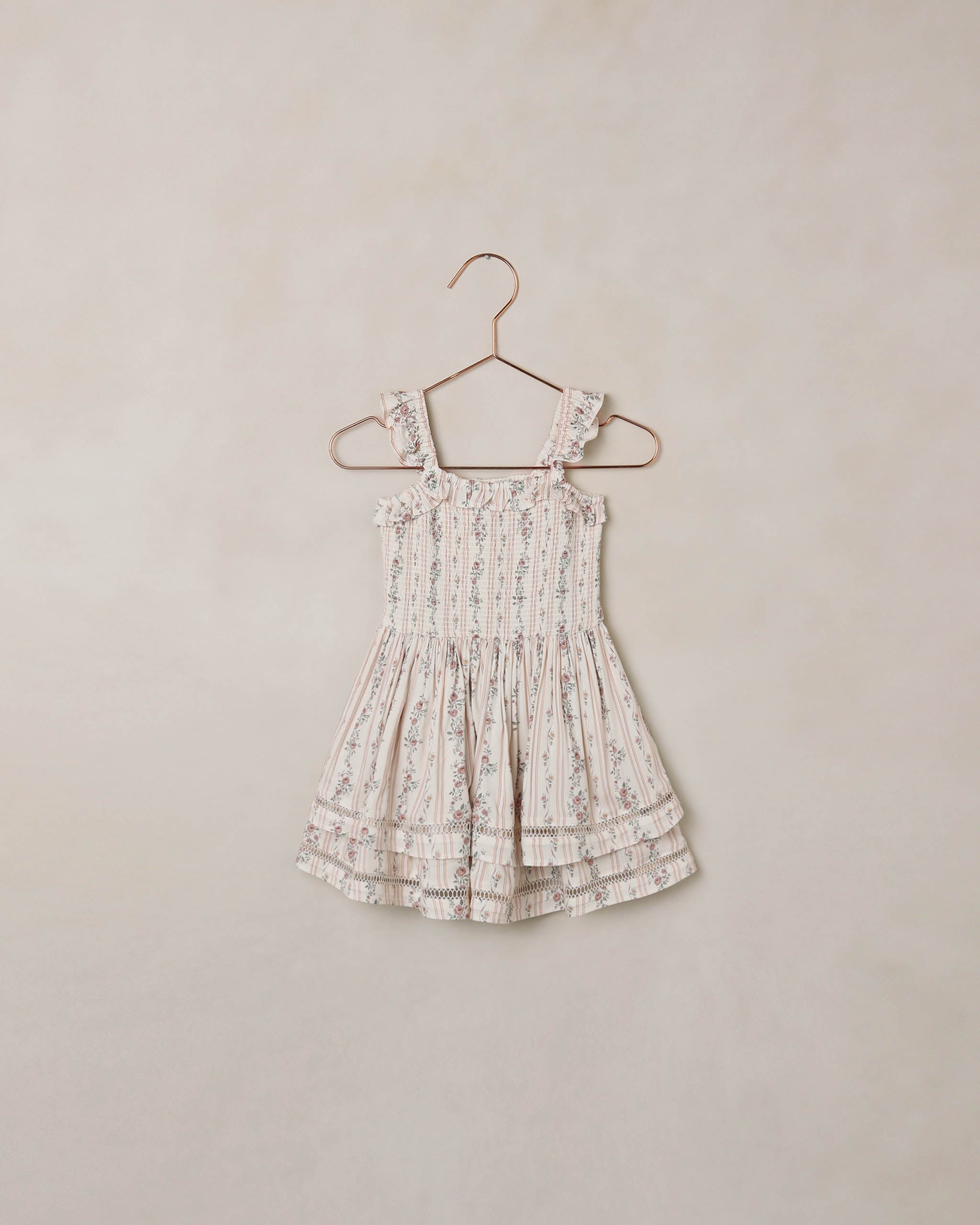 Birdie Dress Spring Floral Stripe - Rylee + Cru | Kids Clothes | Trendy Baby Clothes | Modern Infant Outfits |
