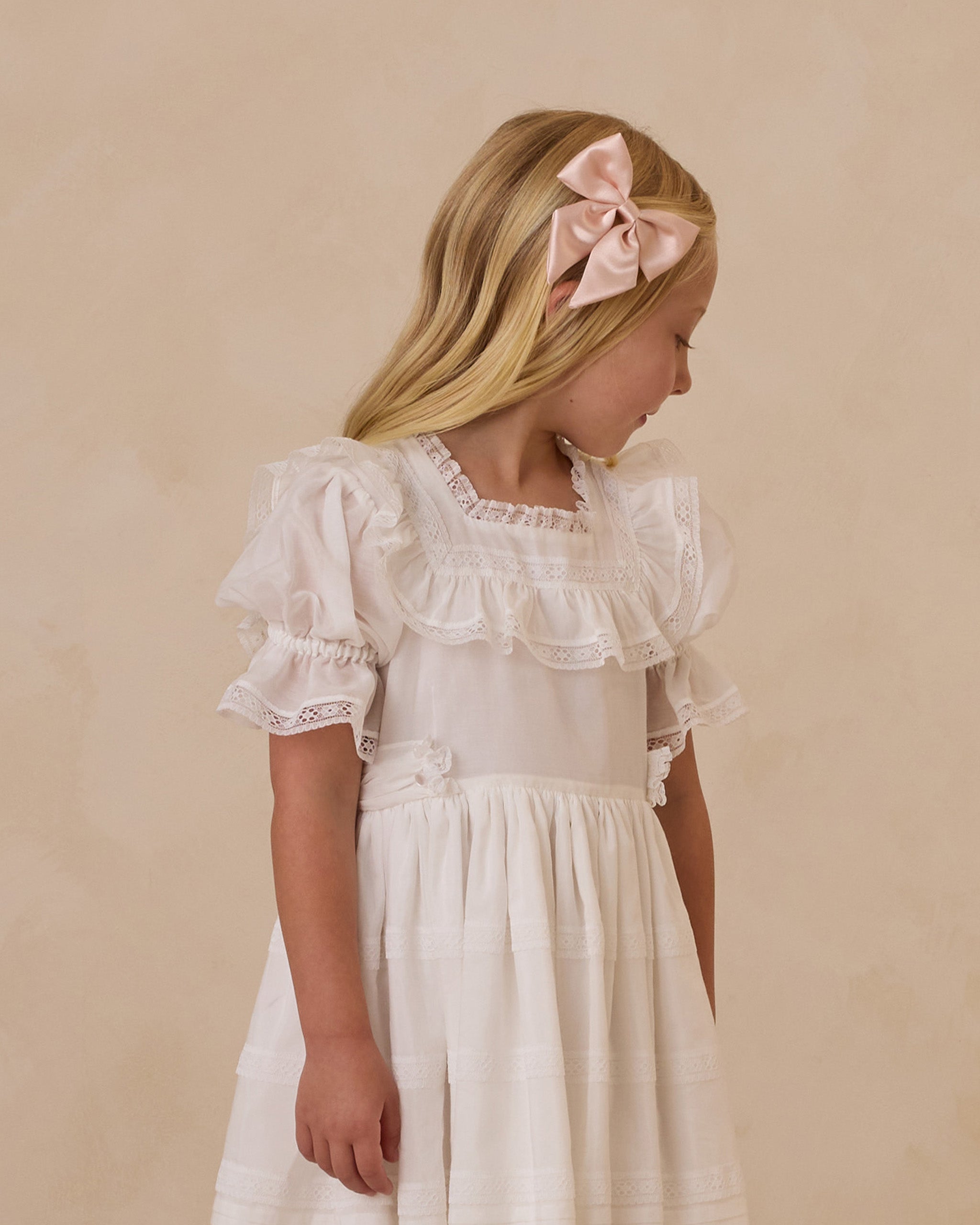 Norah Bow || Blush - Rylee + Cru | Kids Clothes | Trendy Baby Clothes | Modern Infant Outfits |