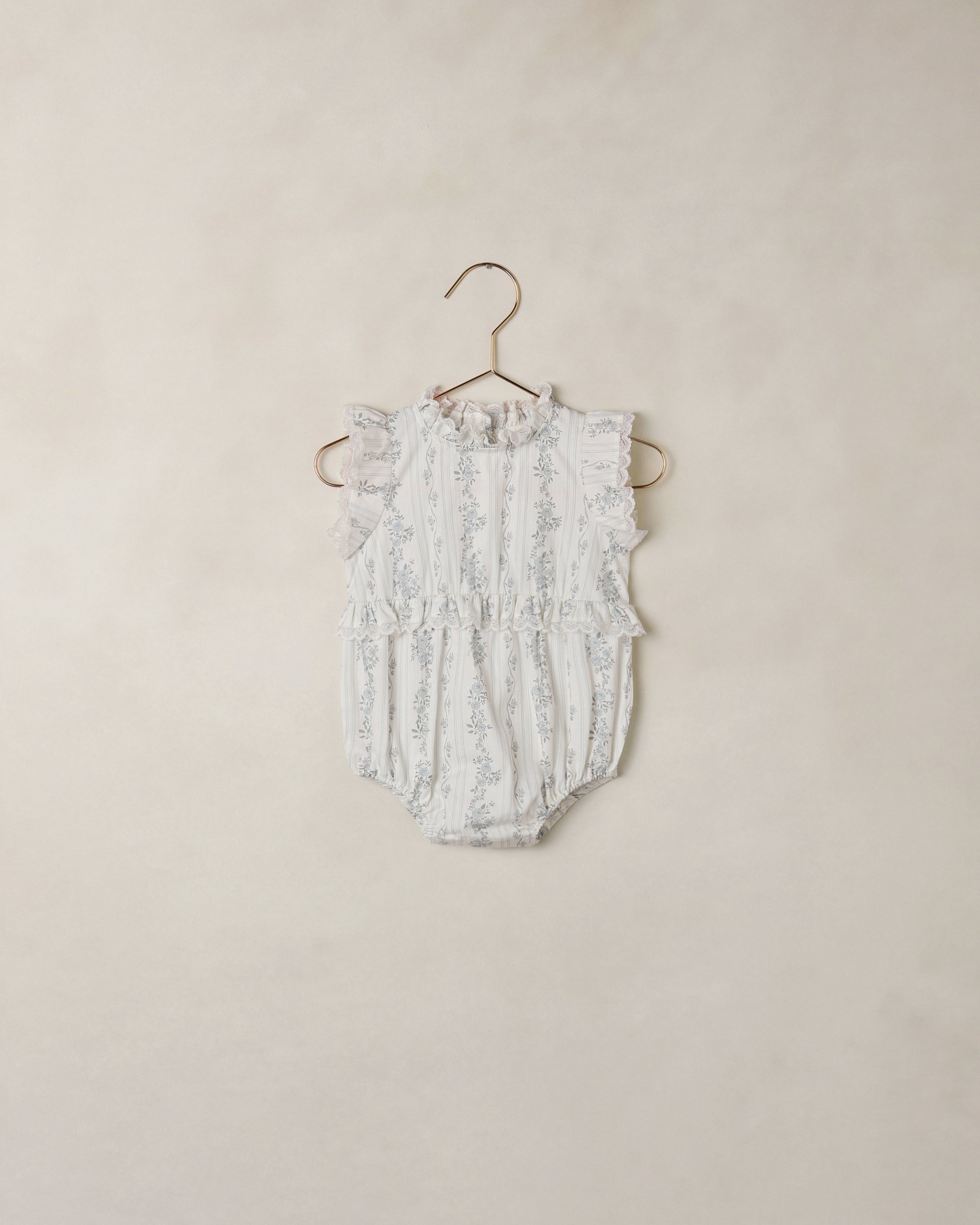 Alice Romper French Floral Stripe