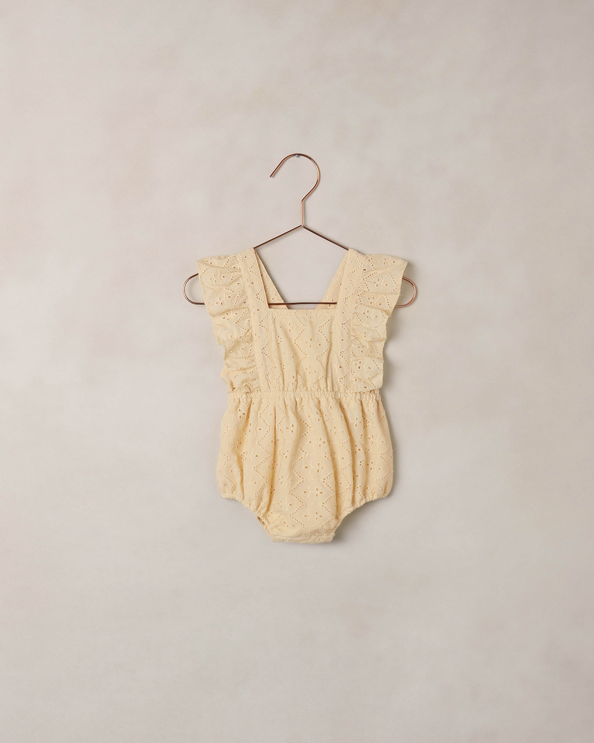 Lucy Romper Lemon - Rylee + Cru | Kids Clothes | Trendy Baby Clothes | Modern Infant Outfits |