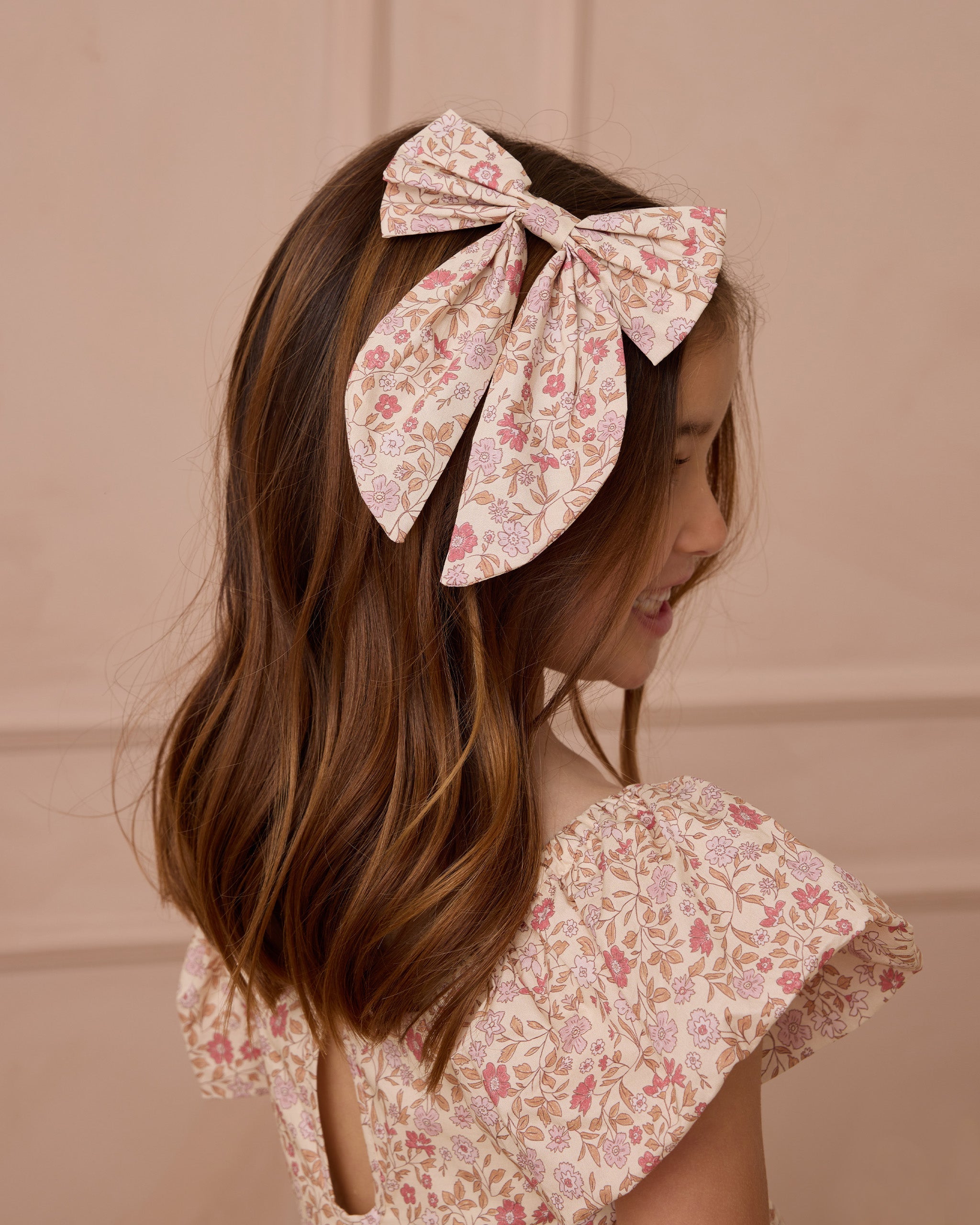 Everly Bow || Blush Garden