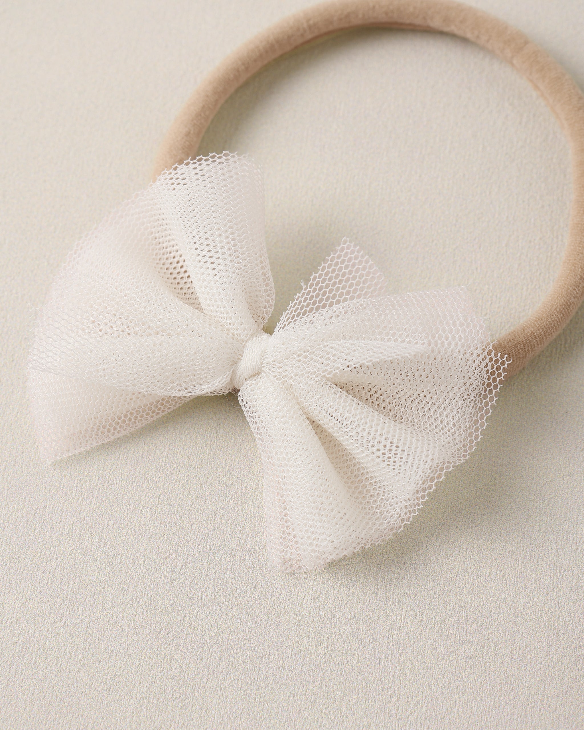 Flutter Tulle Headband Ivory - Rylee + Cru | Kids Clothes | Trendy Baby Clothes | Modern Infant Outfits |