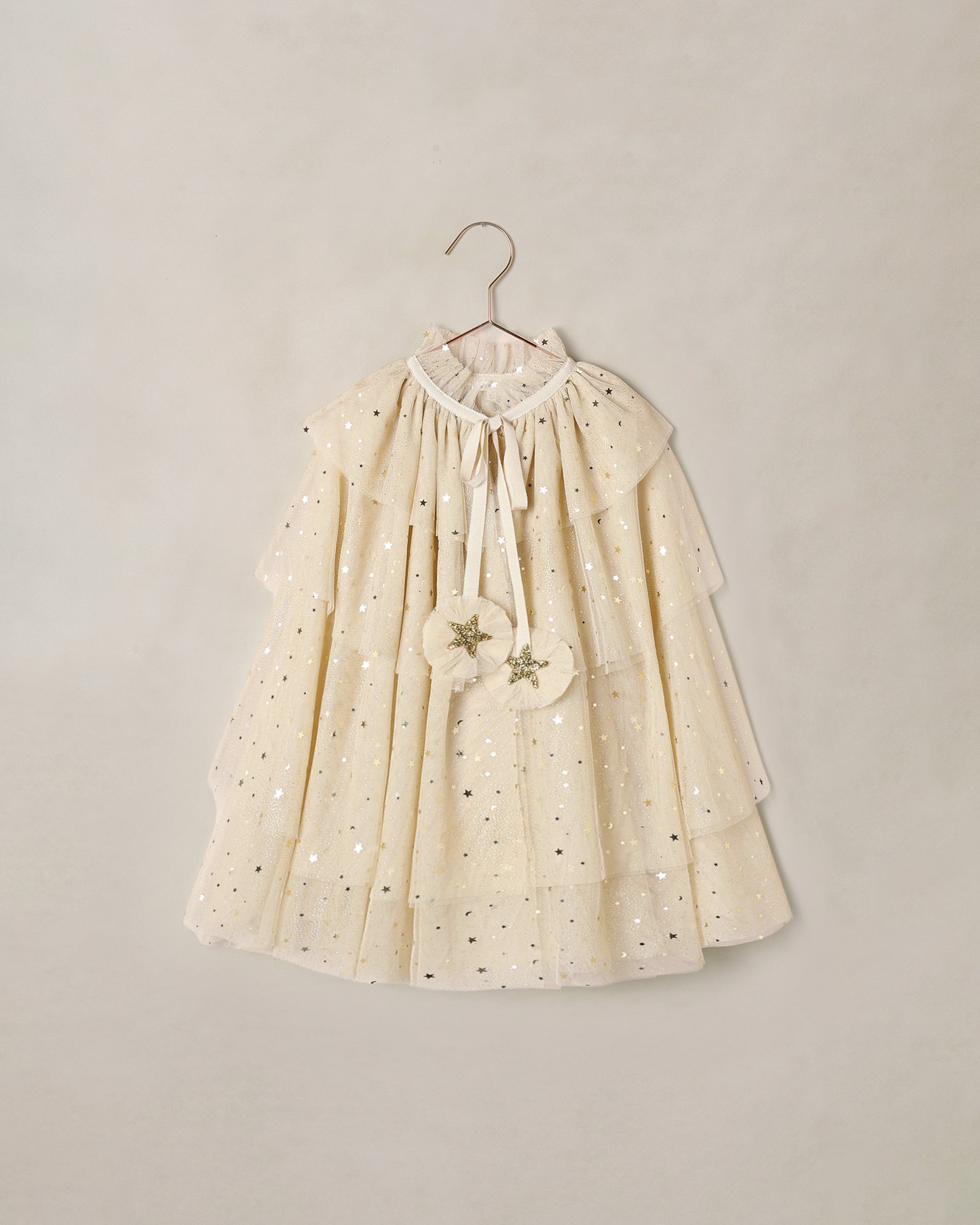Tulle Cape Champagne Star - Rylee + Cru | Kids Clothes | Trendy Baby Clothes | Modern Infant Outfits |