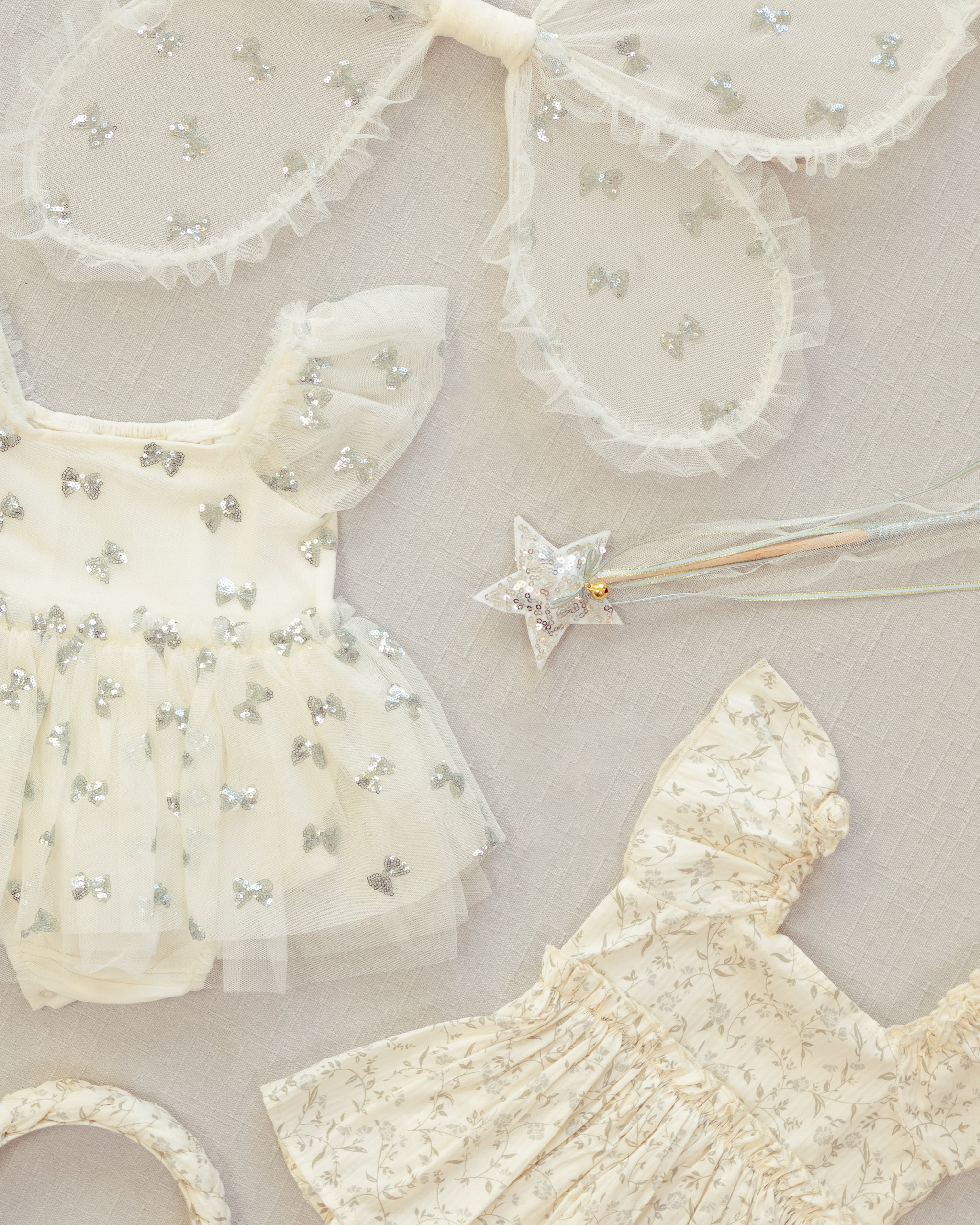 Fairy Set Sky Sequin Bows - Rylee + Cru | Kids Clothes | Trendy Baby Clothes | Modern Infant Outfits |