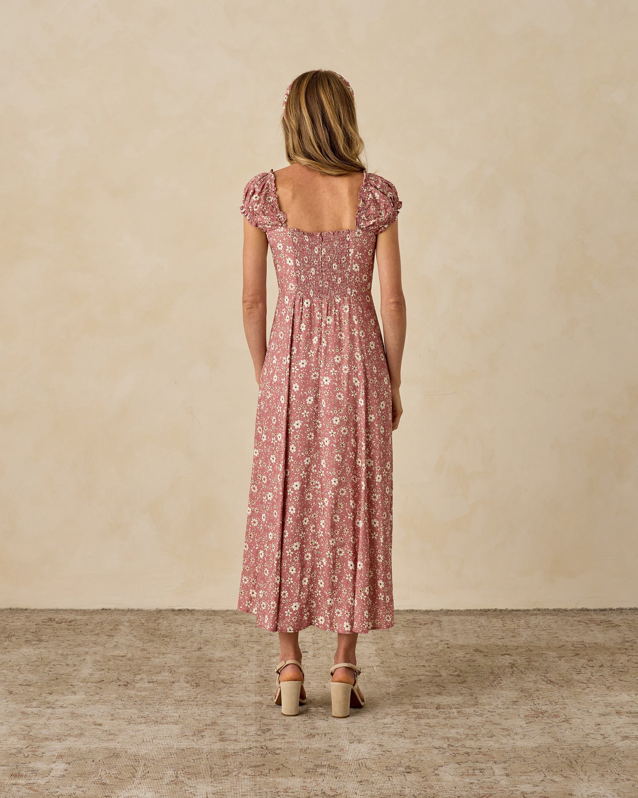 Nancy Dress || Rose Bloom