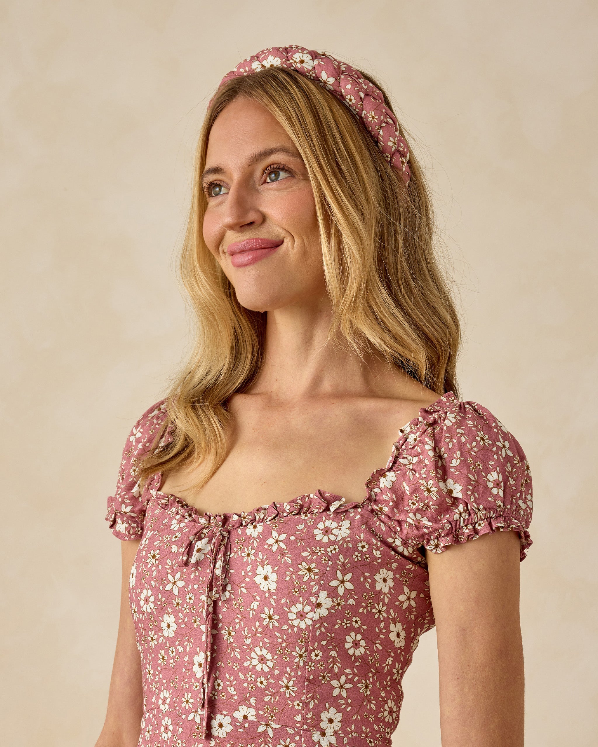 Nancy Dress || Rose Bloom