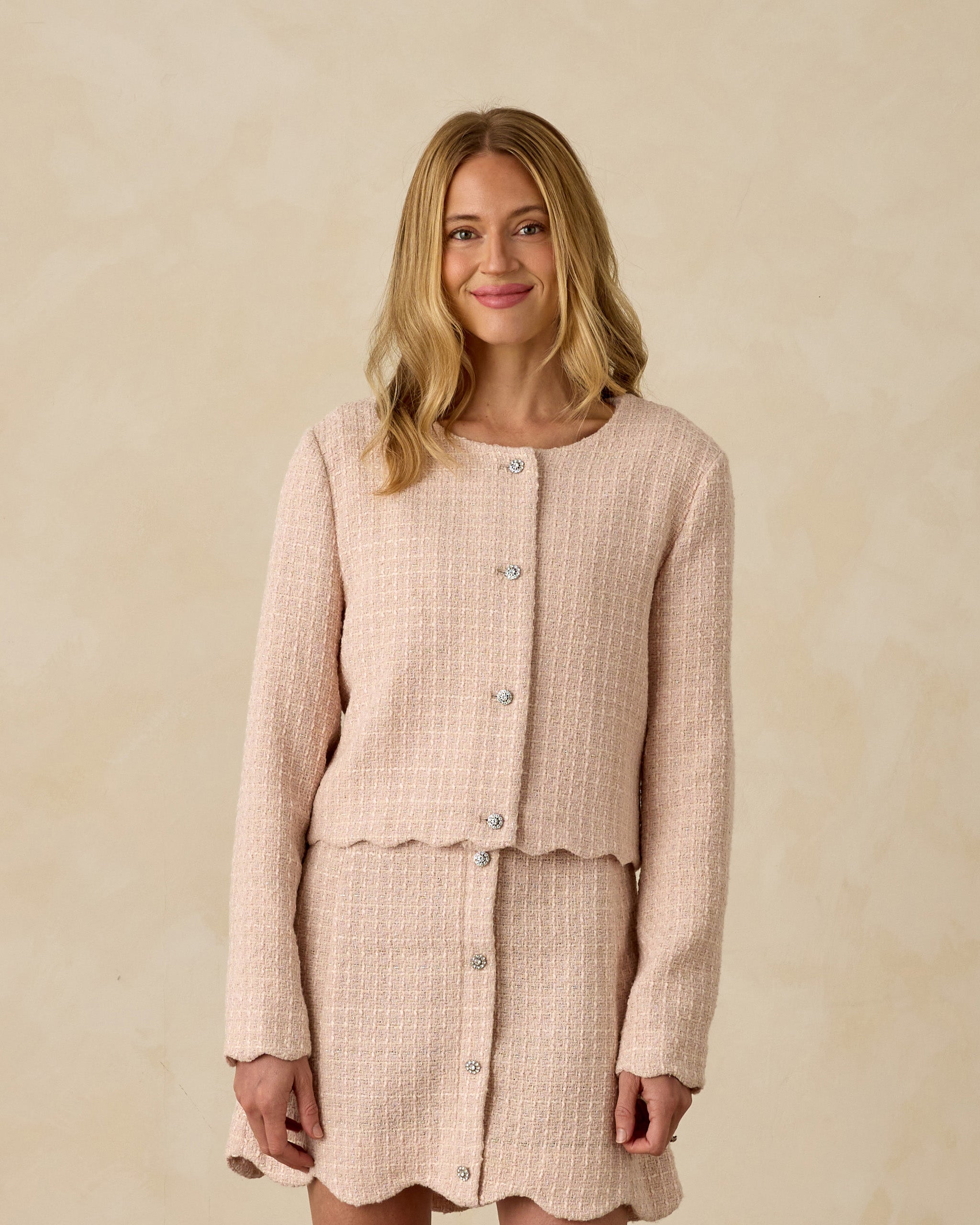 Tweed Jacket || Rose