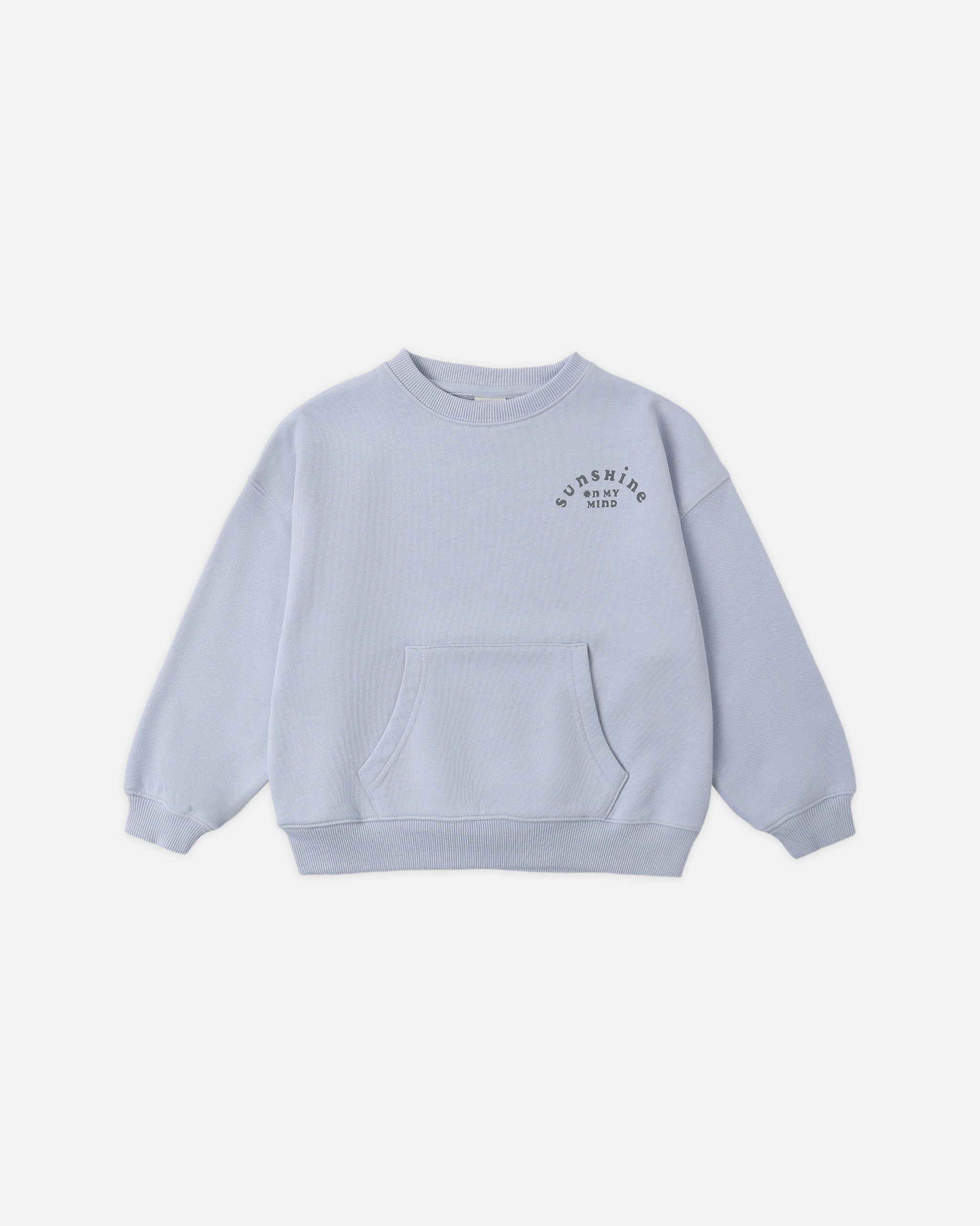 Pouch Pocket Crew Periwinkle - Rylee + Cru | Kids Clothes | Trendy Baby Clothes | Modern Infant Outfits |