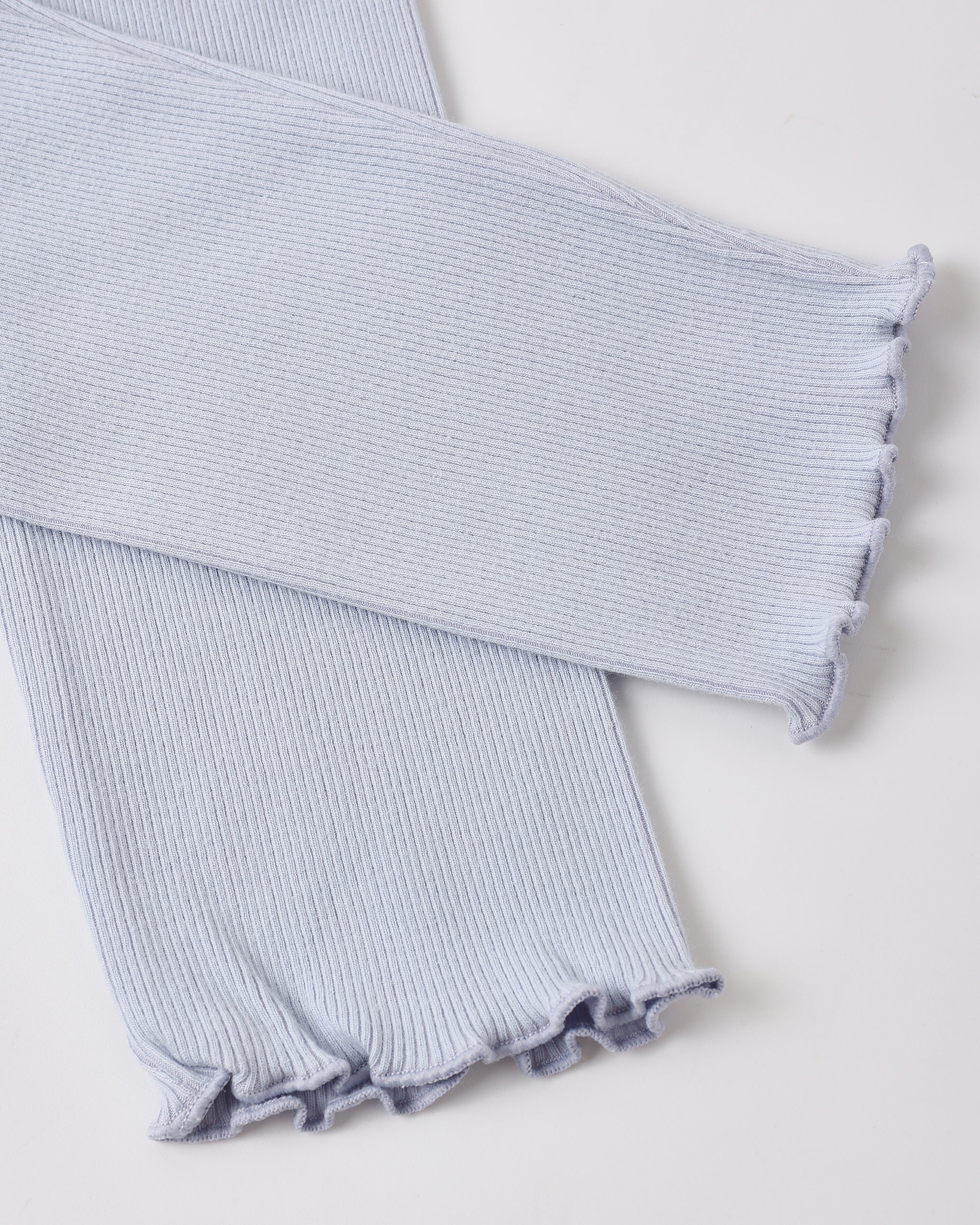 Ribbed Legging Set Natural, Periwinkle - Rylee + Cru | Kids Clothes | Trendy Baby Clothes | Modern Infant Outfits |