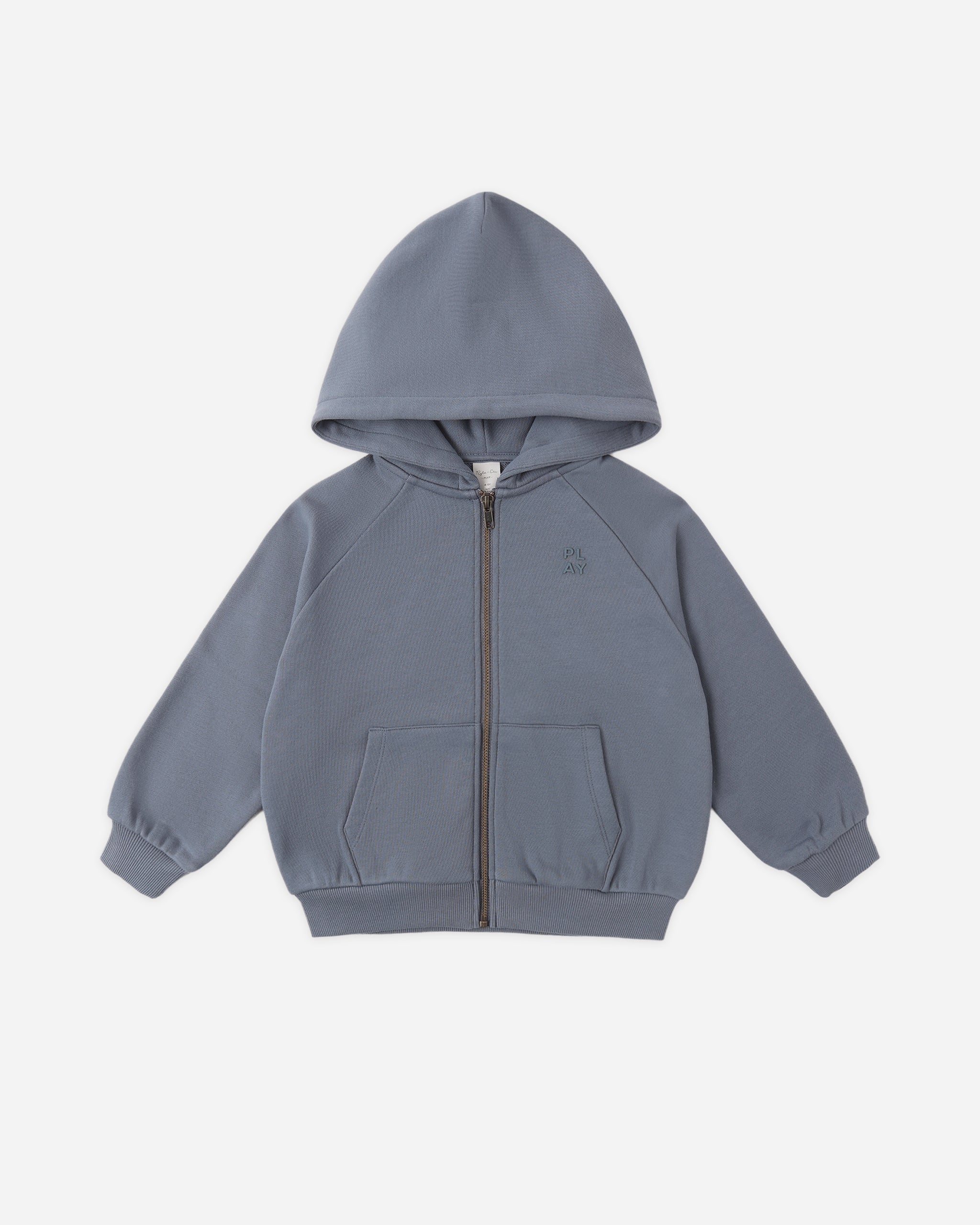 Zip Raglan Hoodie Marine