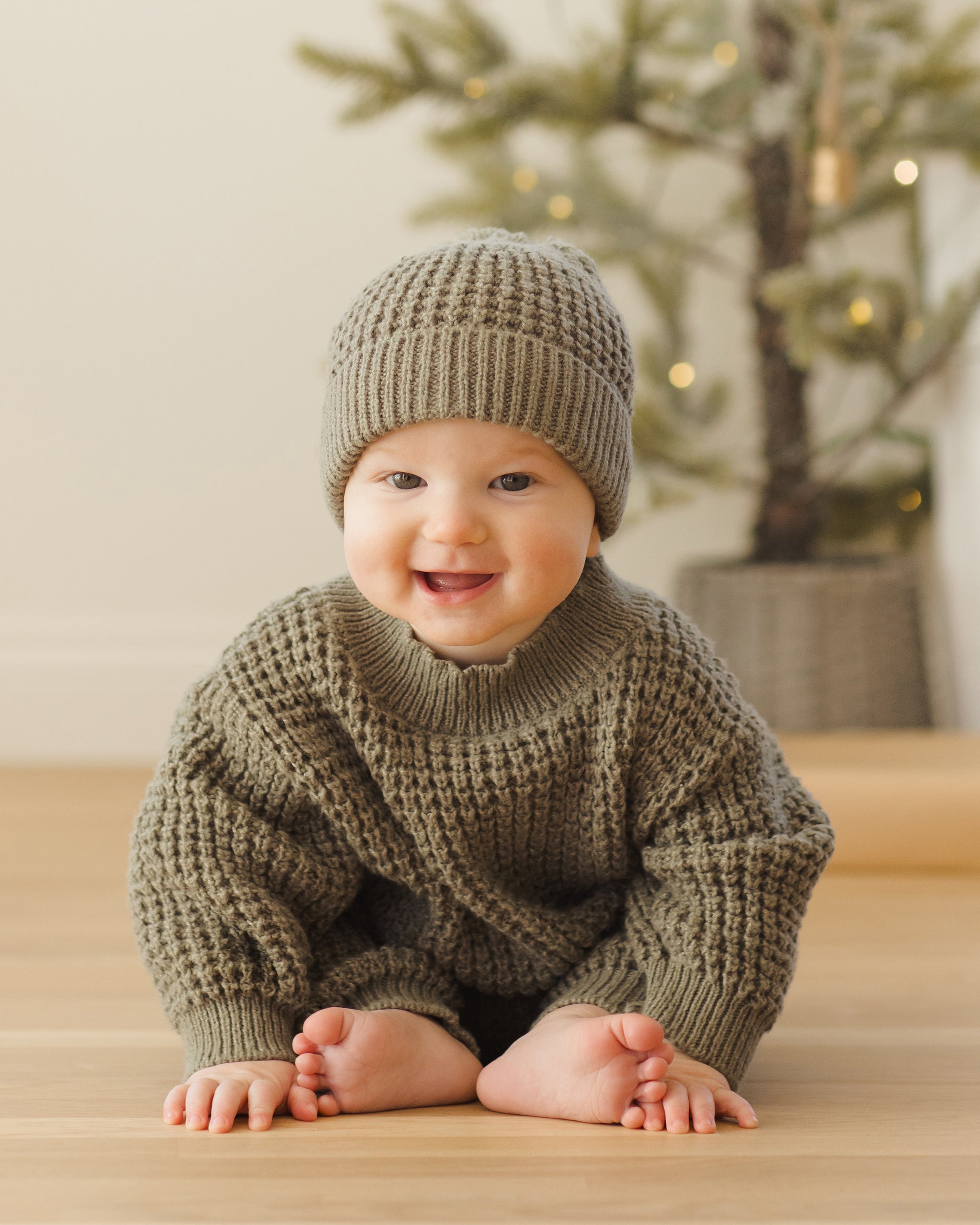 Chunky Knit Sweater || Forest