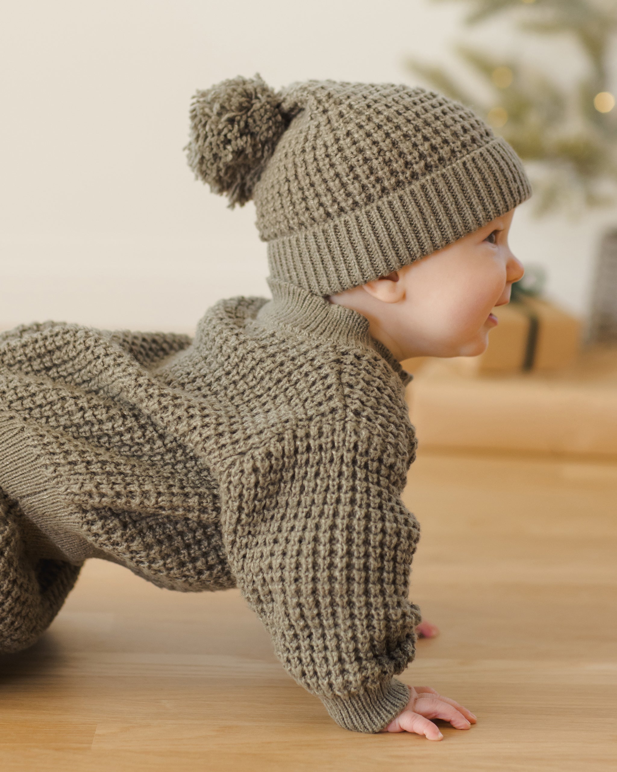 Chunky Knit Sweater || Forest