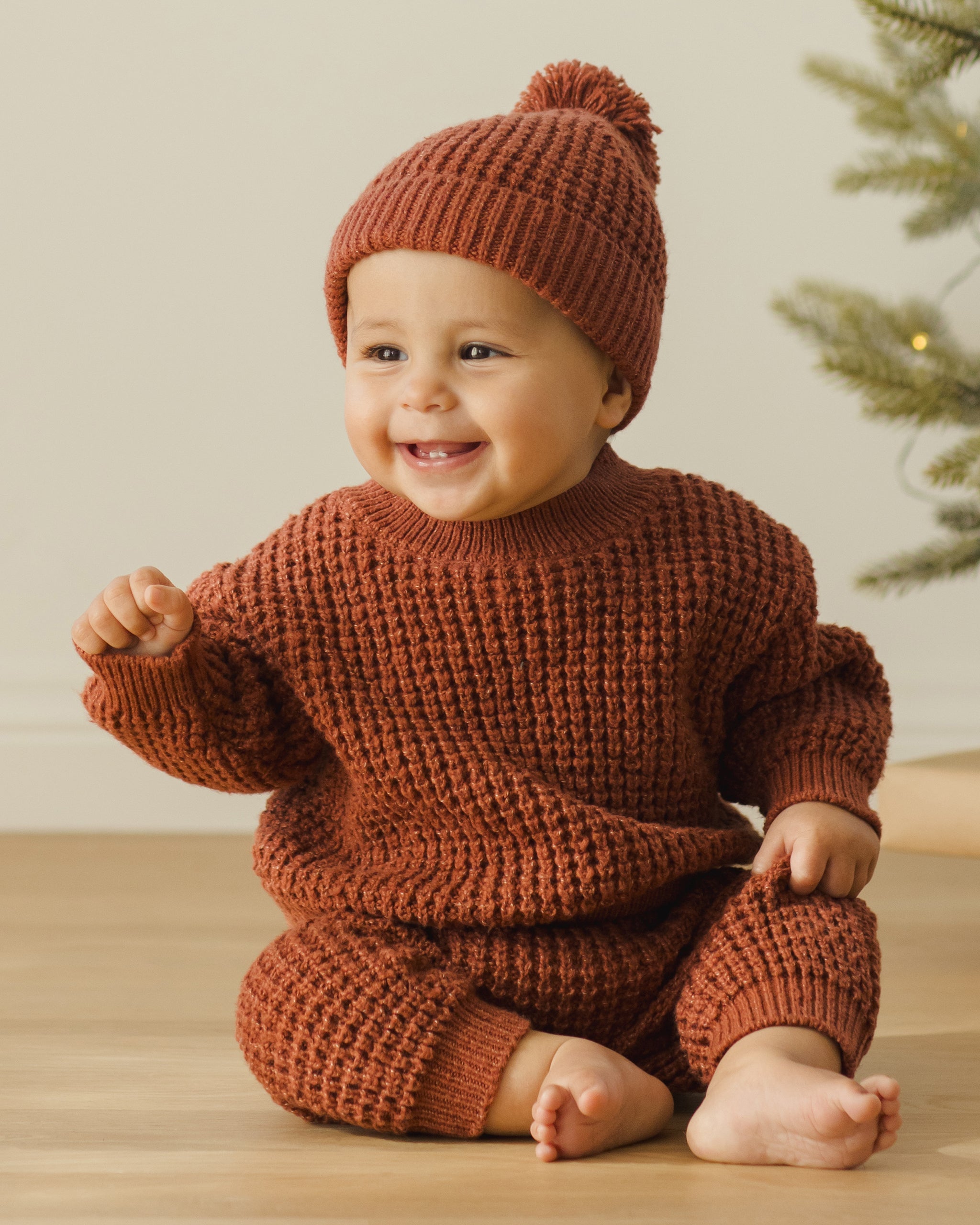 Chunky Knit Sweater || Cranberry