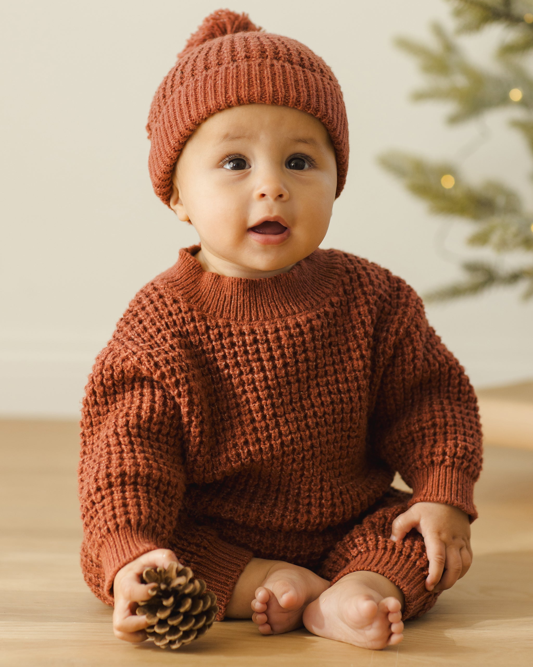 Chunky Knit Sweater || Cranberry