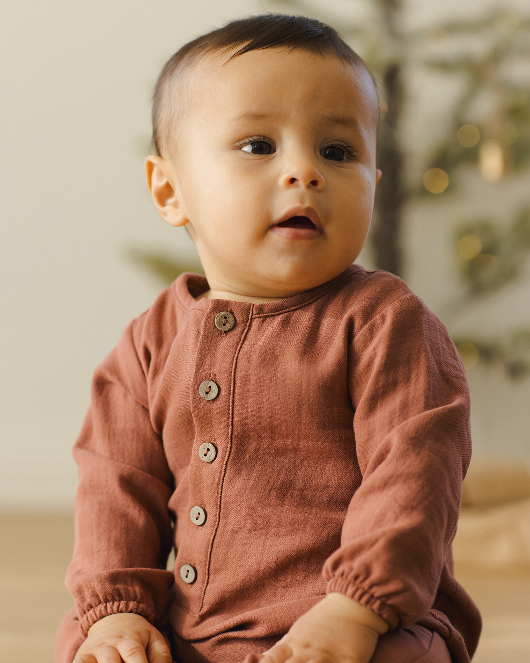 Woven Jumpsuit || Cranberry