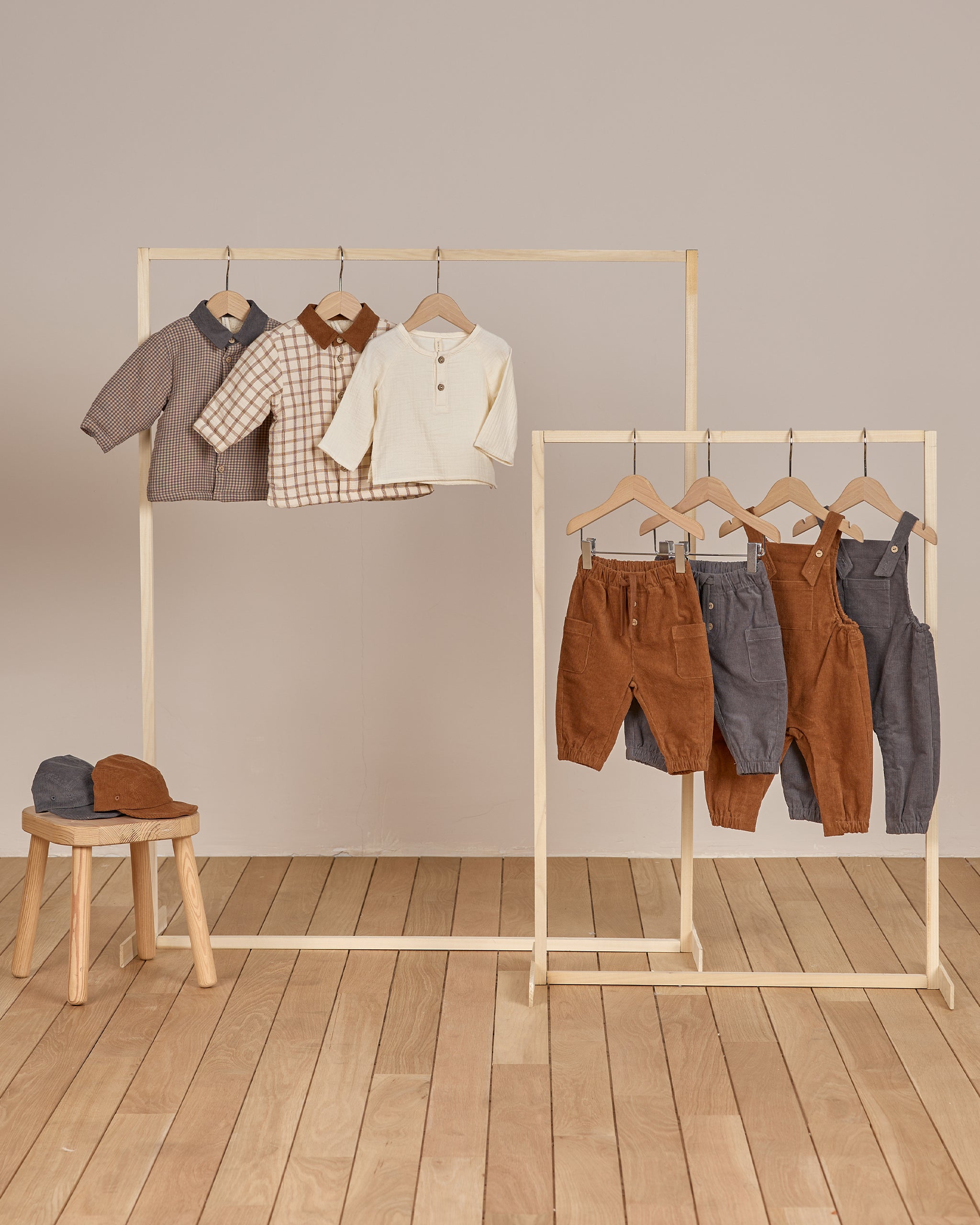 Corduroy Baby Overalls || Indigo