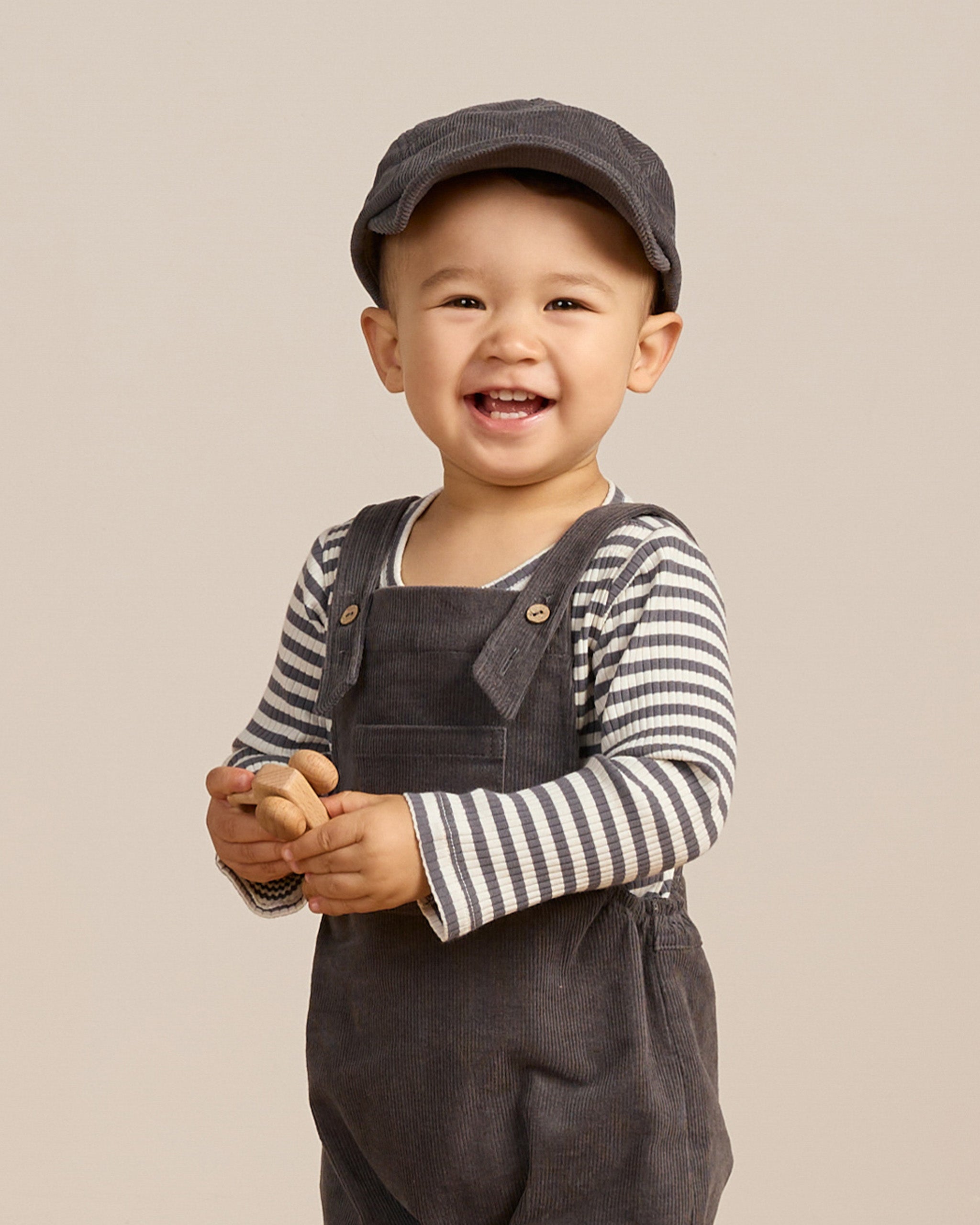 Corduroy Baby Overalls || Indigo