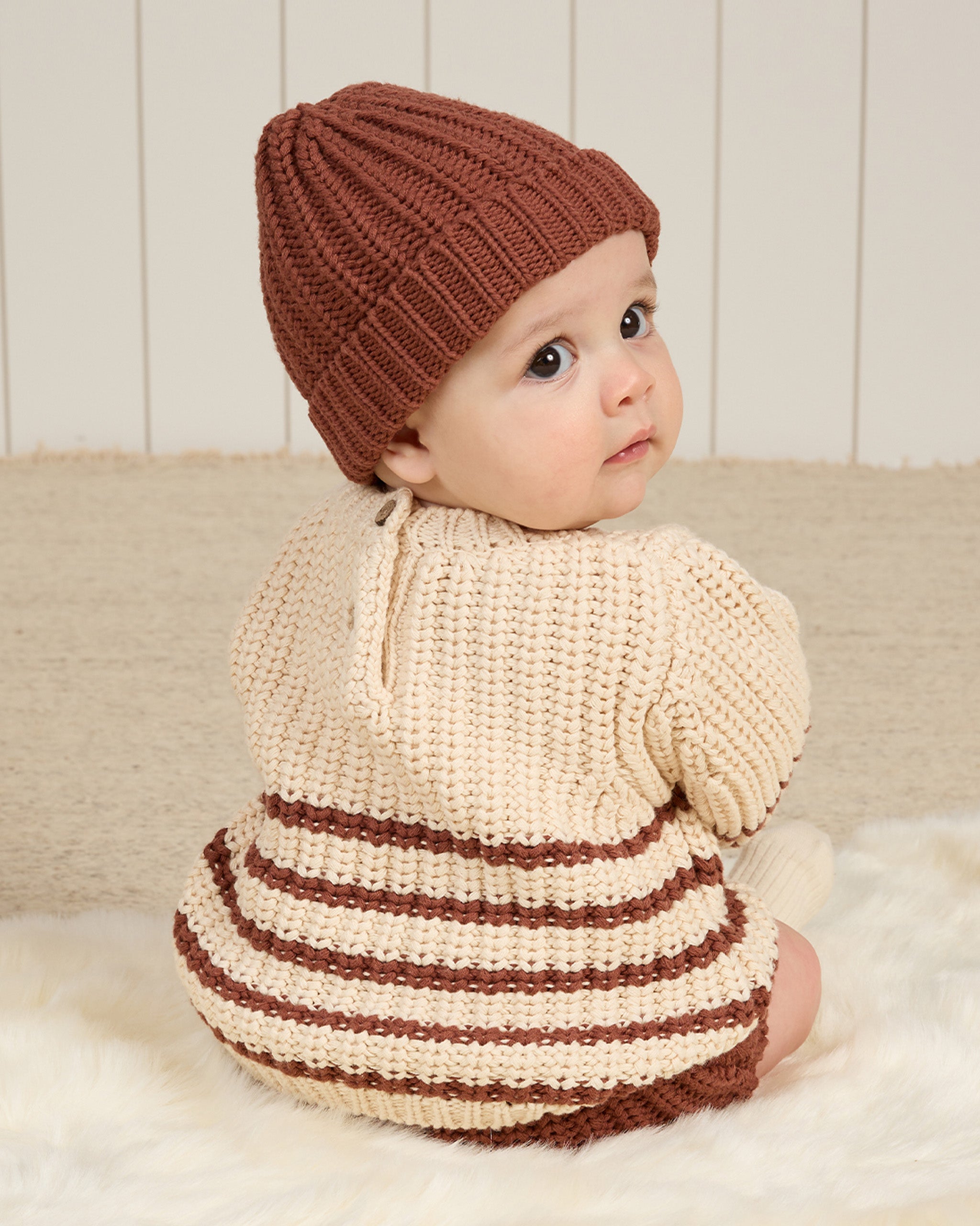 Knit Tie Bloomer || Cranberry