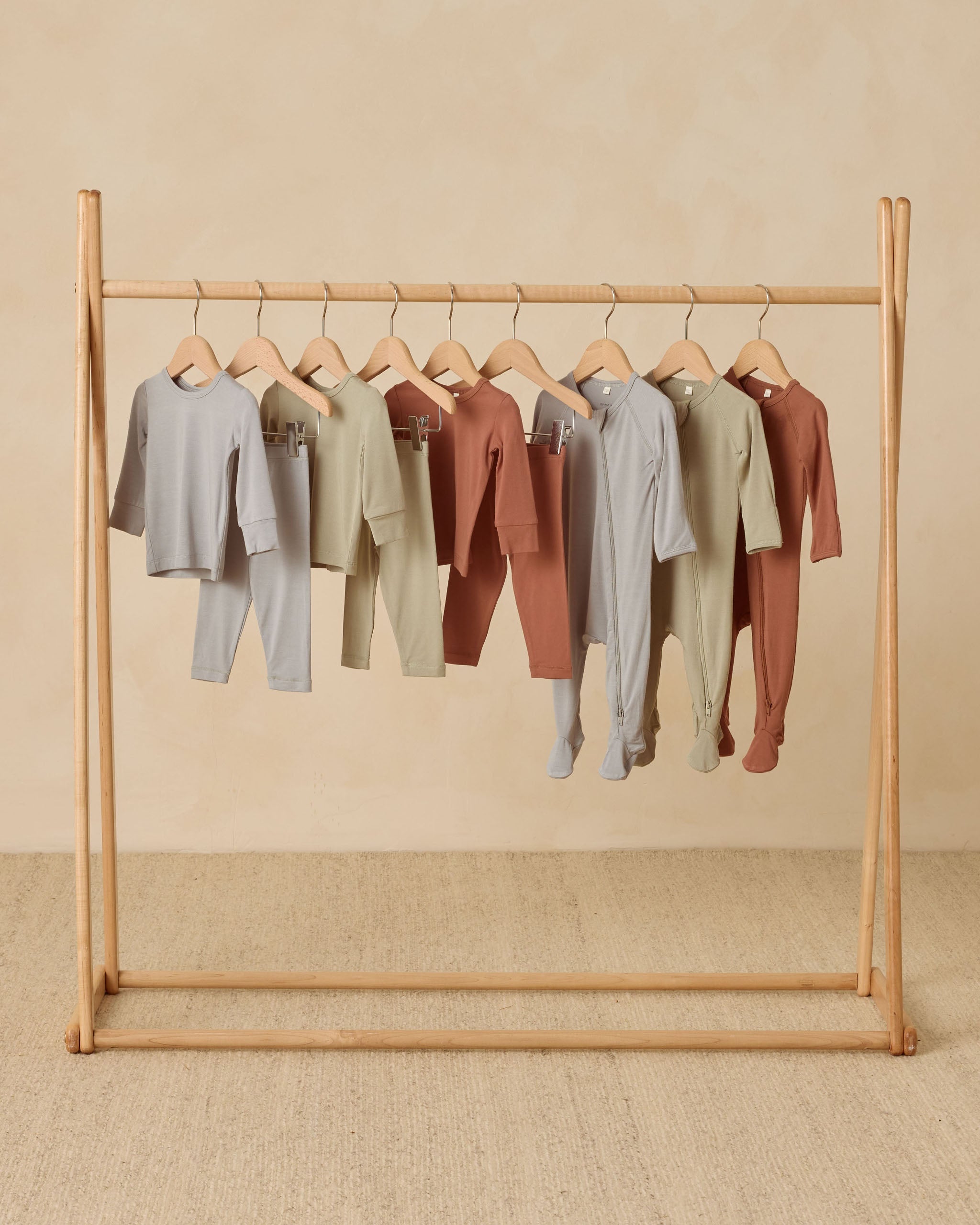 Bamboo Zip Footie || Fern