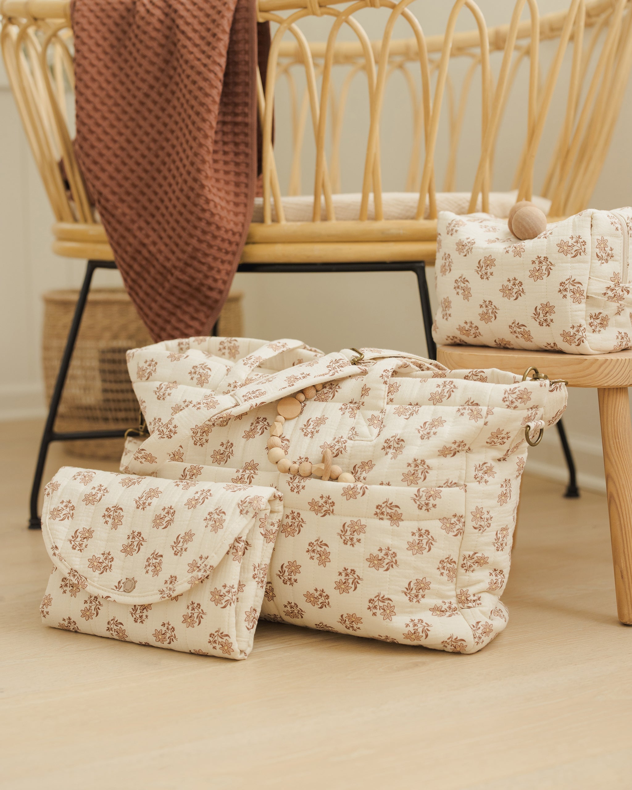 Diaper Bag + Changing Pad Set || Daylily