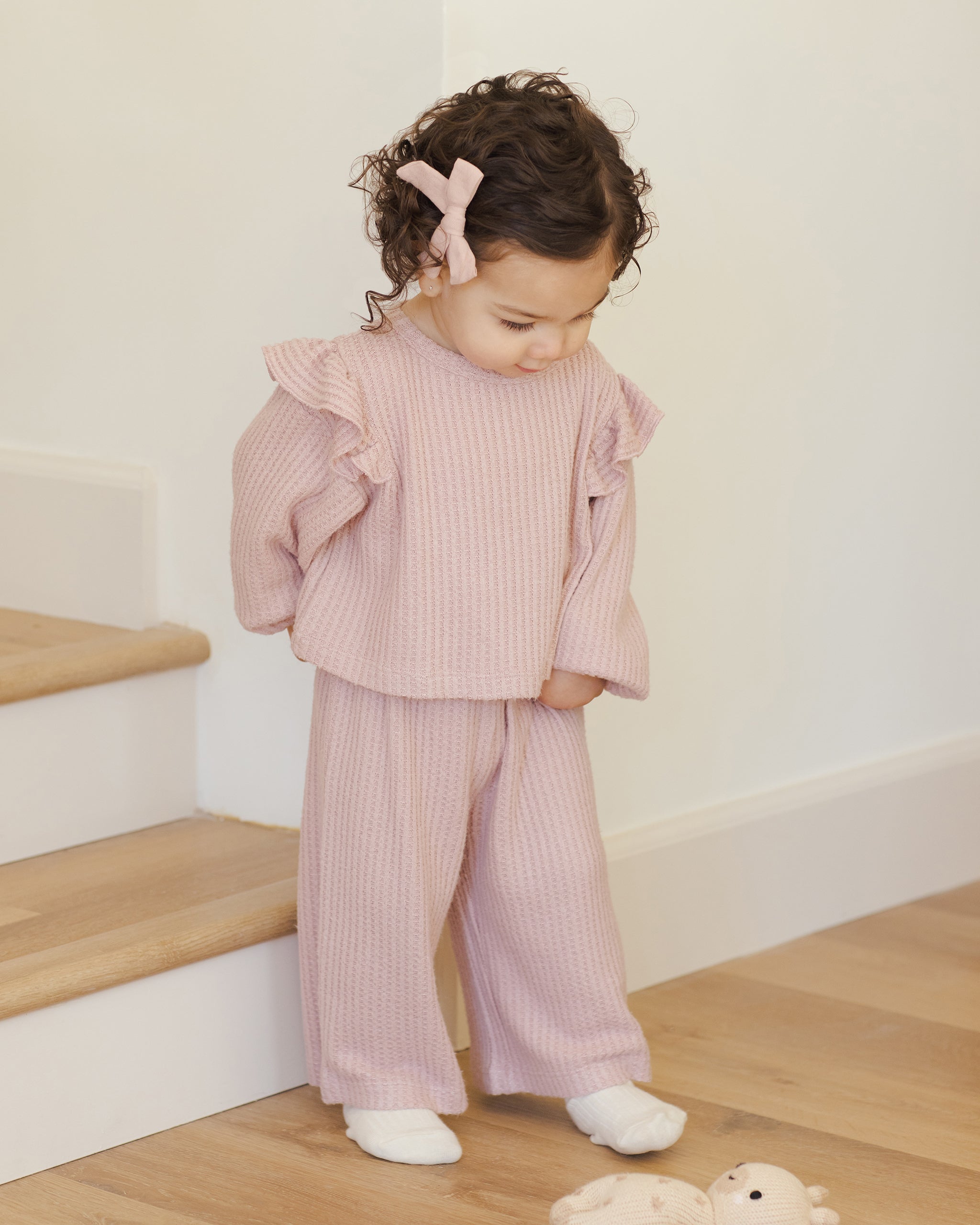 Ruffle Cozy Set || Rose