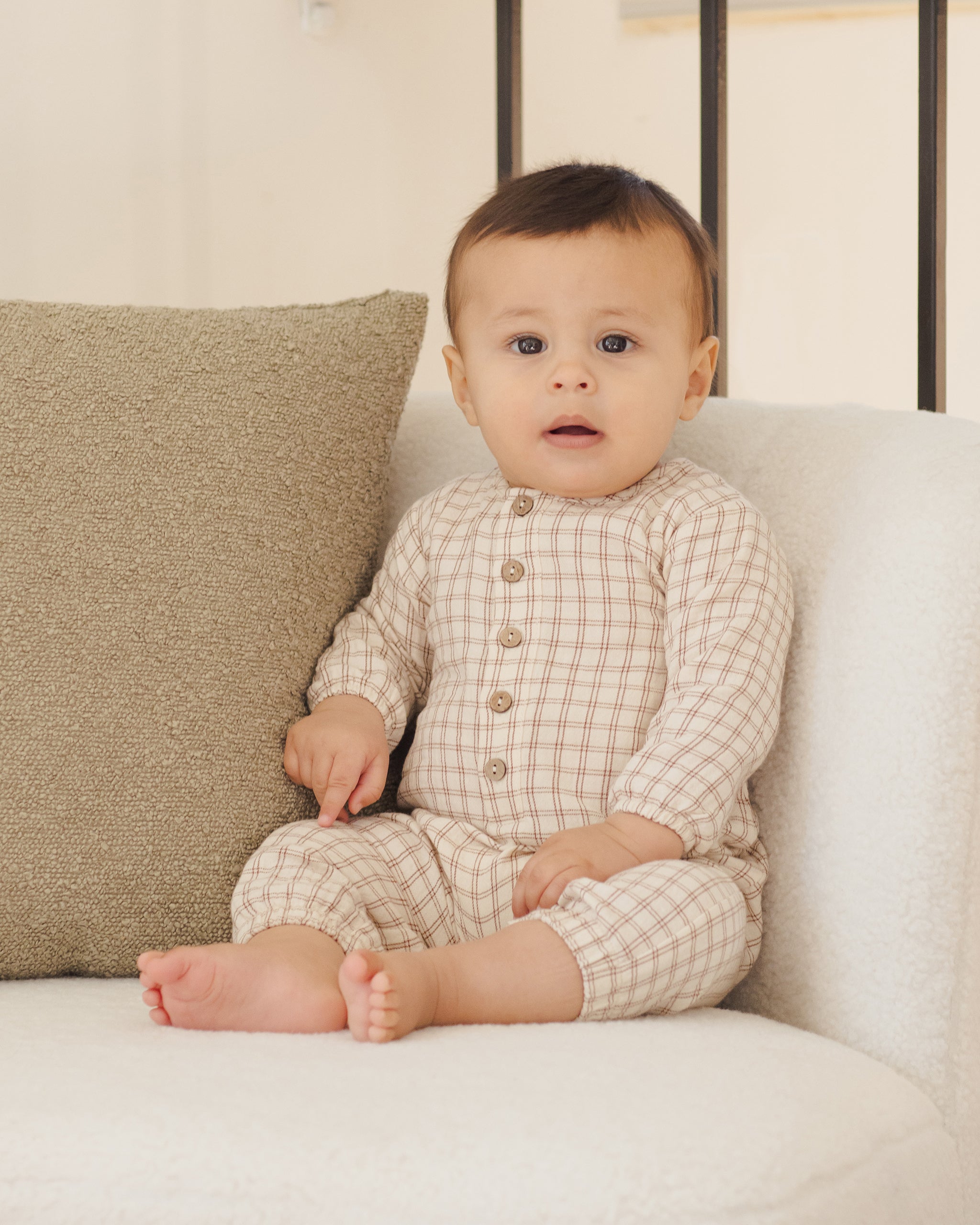 Woven Jumpsuit || Cedar Check