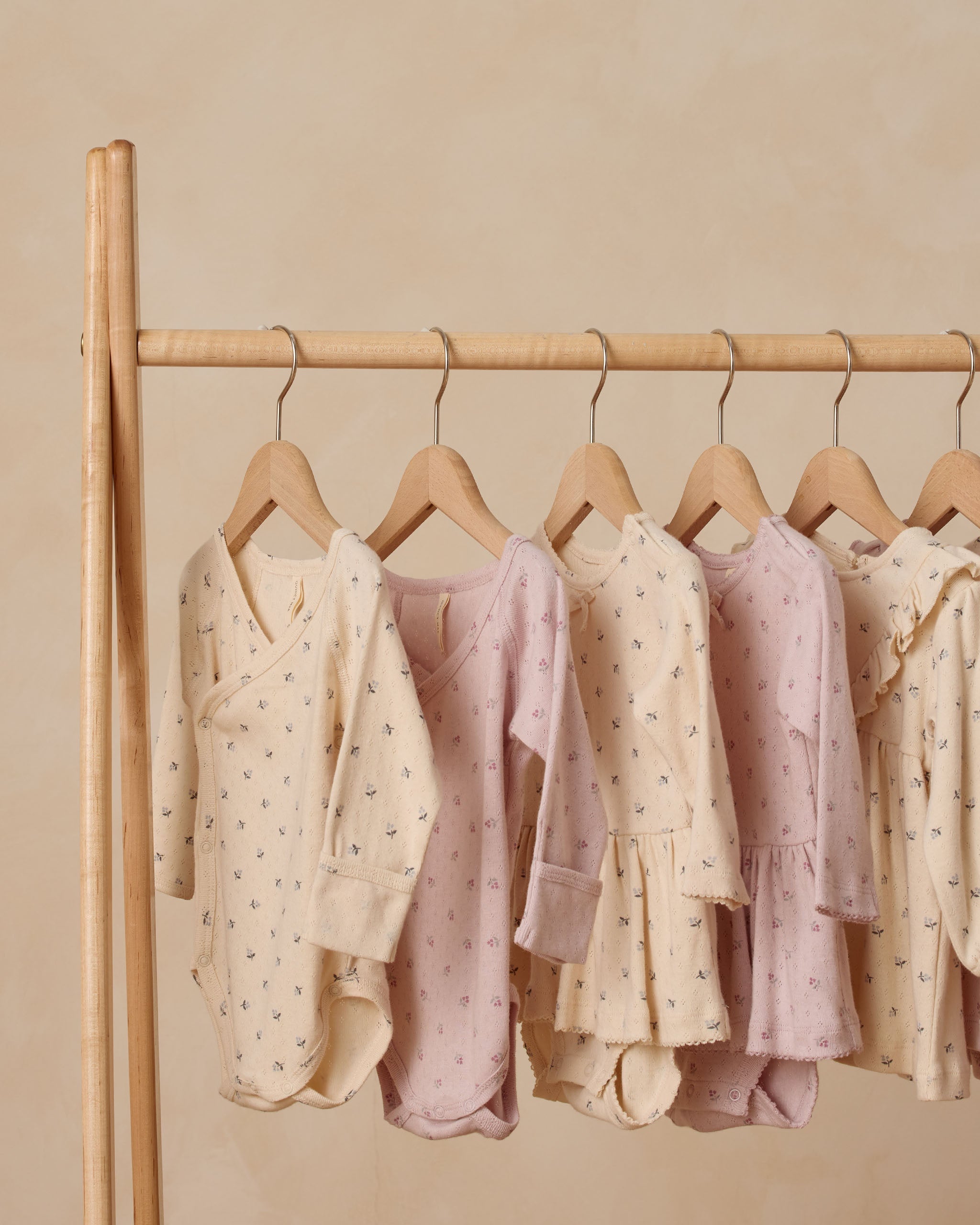 Pointelle Skirted Bodysuit || Lilac Ditsy