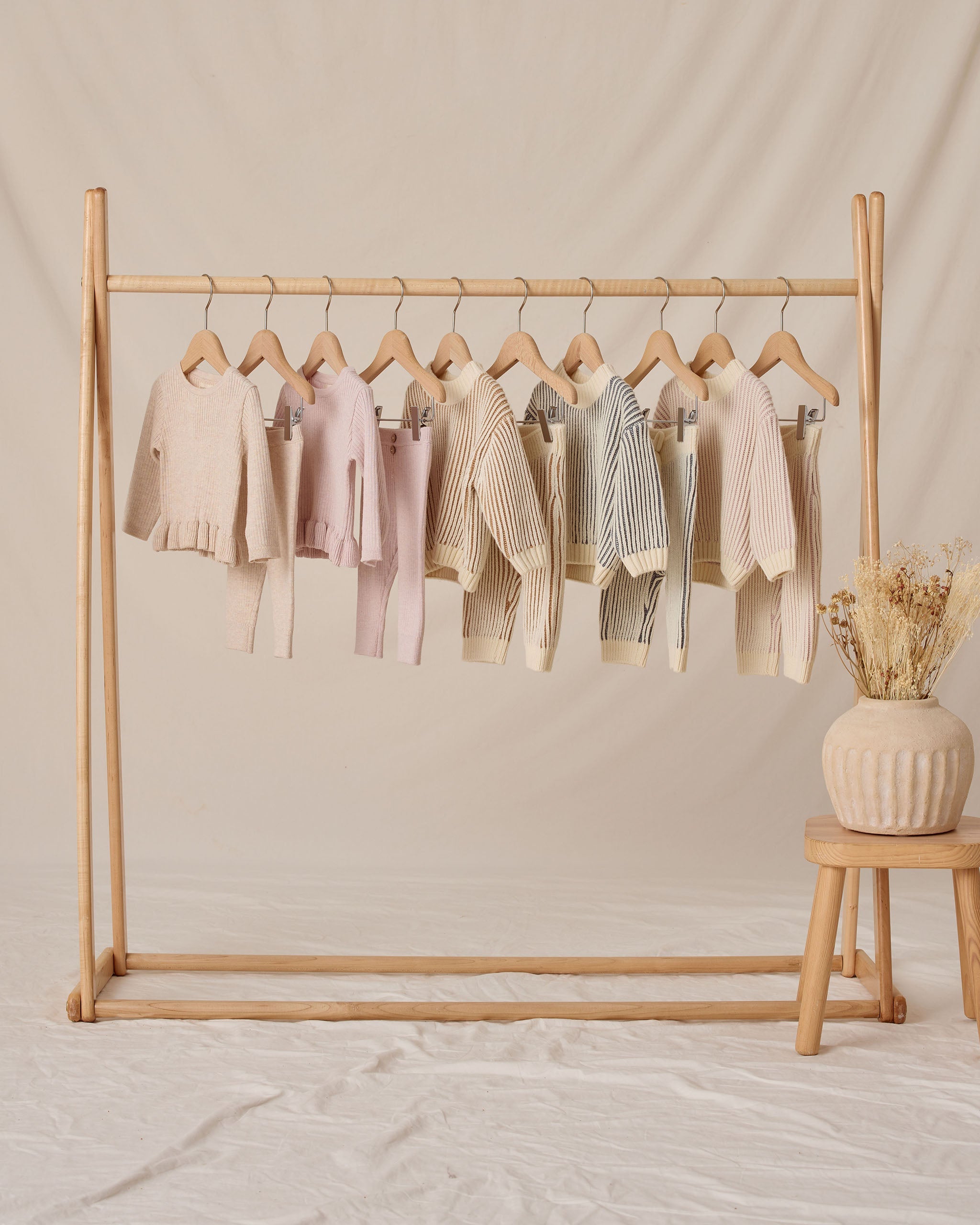 Rib Knit Peplum Top || Heathered Oatmeal