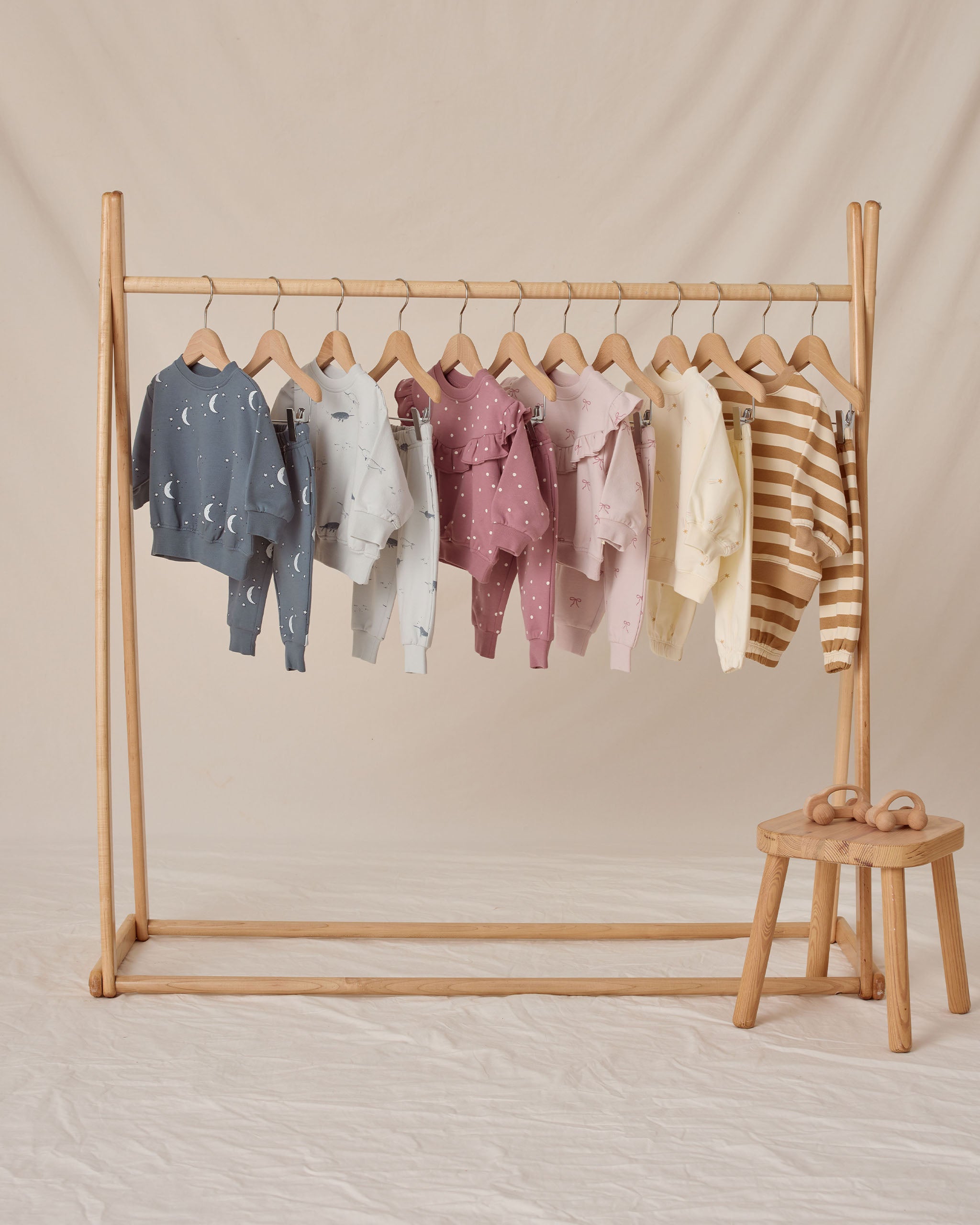 Ruffle Fleece Sweatshirt || Polka Dots