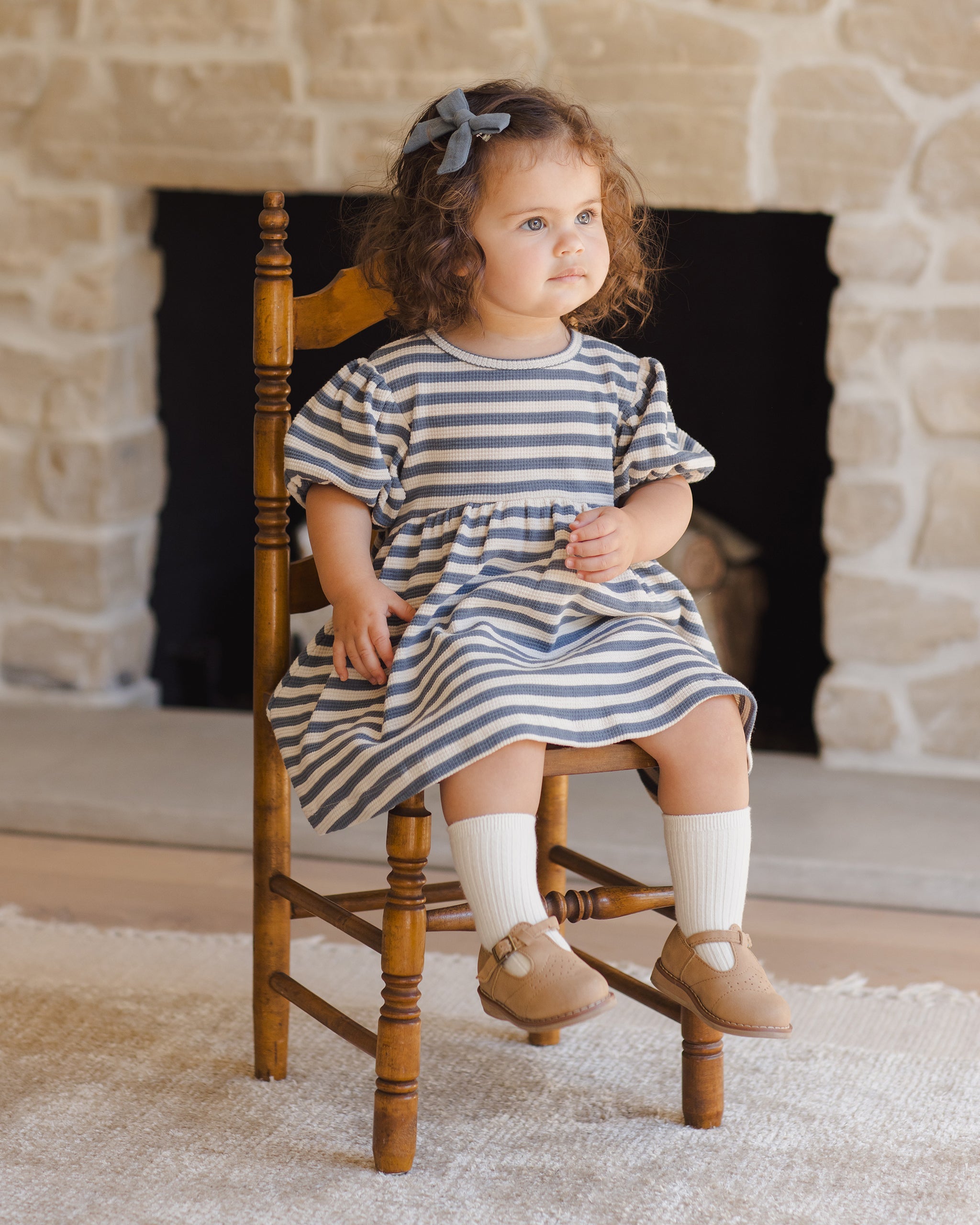 Darla Dress || Ocean Stripe