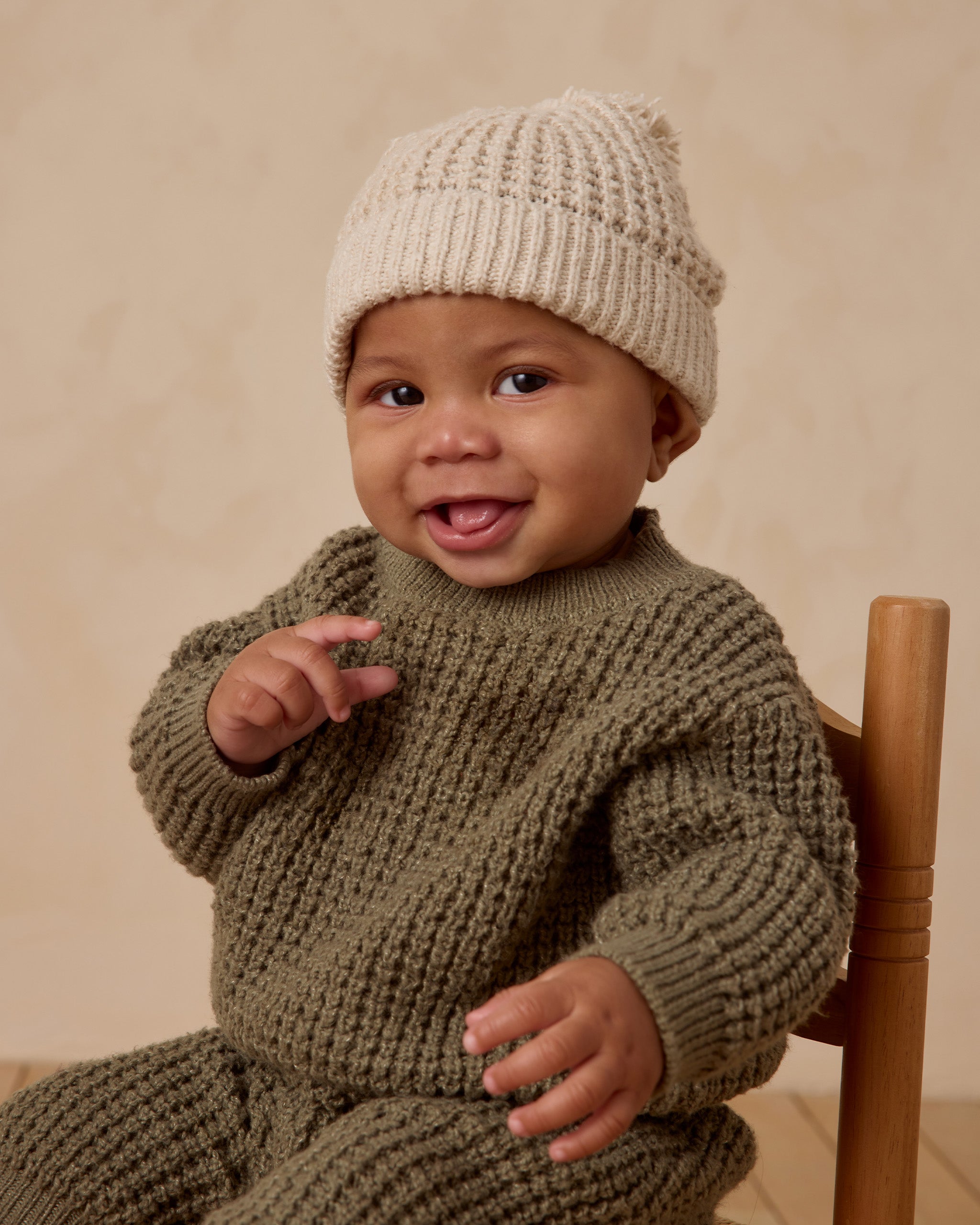 Chunky Knit Sweater || Forest