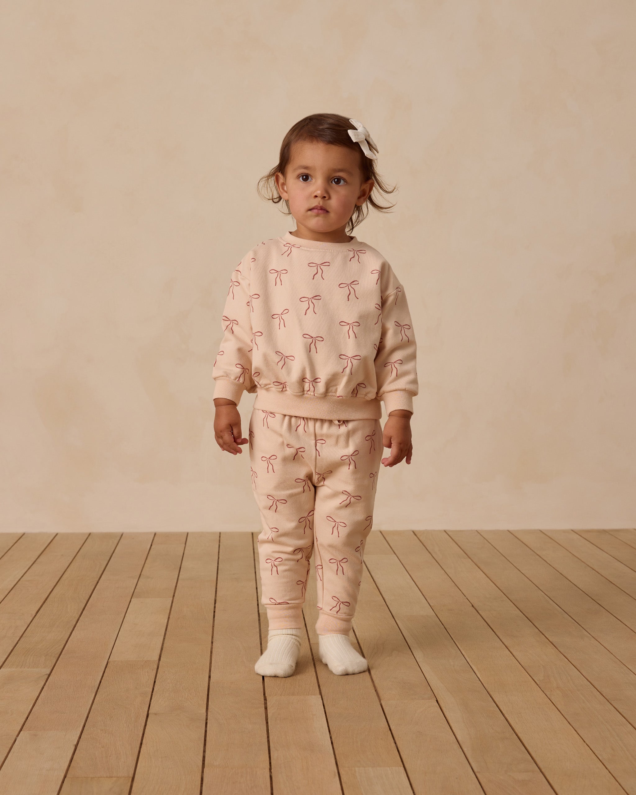 Relaxed Fleece Sweatpant || Red Bows