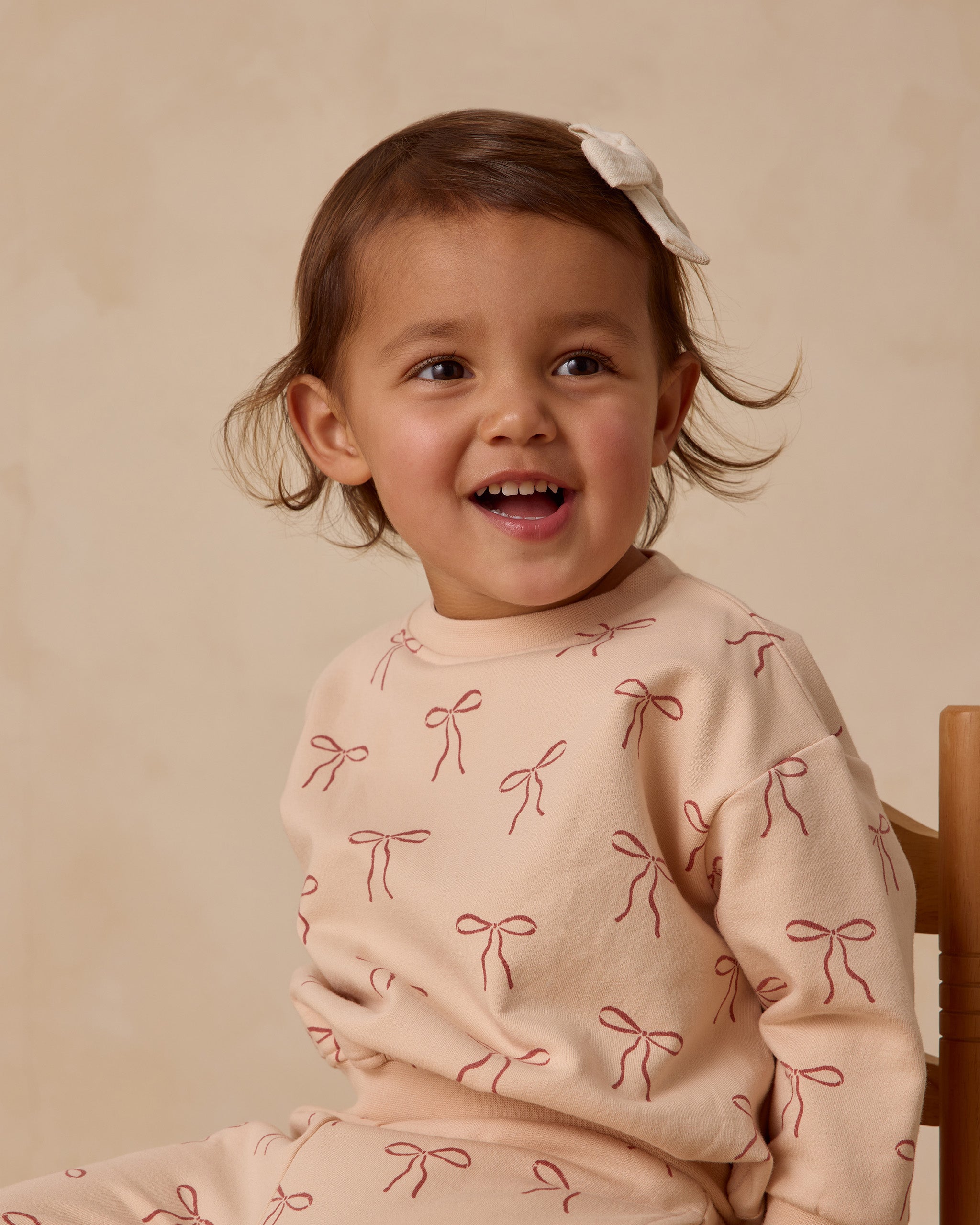 Relaxed Fleece Sweatshirt || Red Bows