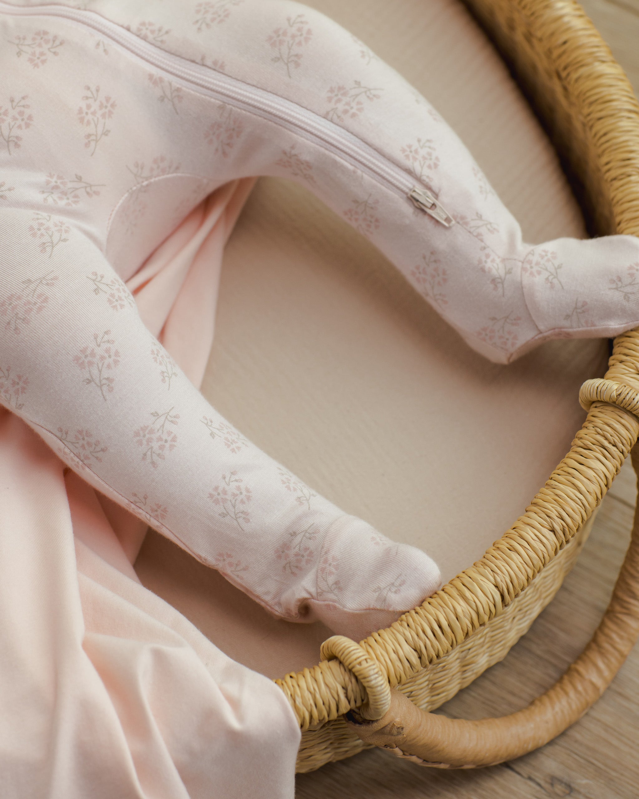 Modal Zip Footie || Pink Blossom - Rylee + Cru | Kids Clothes | Trendy Baby Clothes | Modern Infant Outfits |