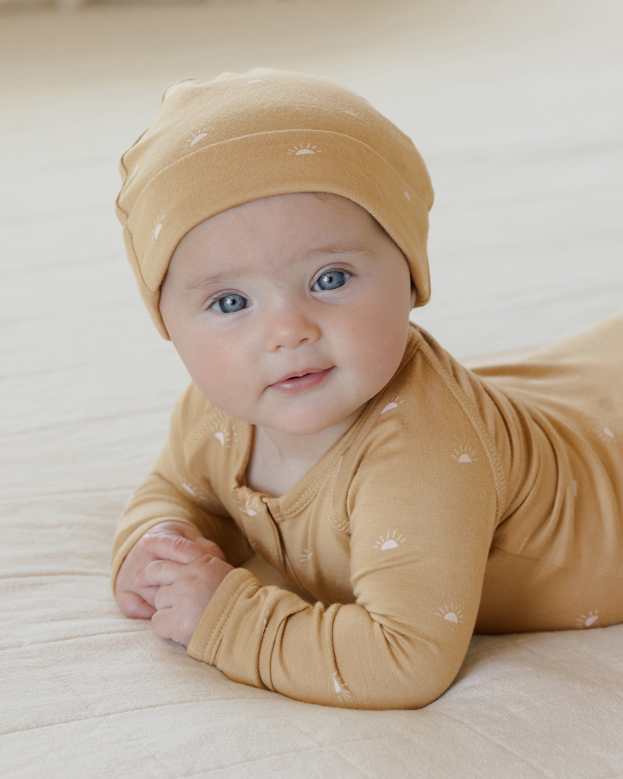 Knotted Baby Hat || Suns - Rylee + Cru | Kids Clothes | Trendy Baby Clothes | Modern Infant Outfits |