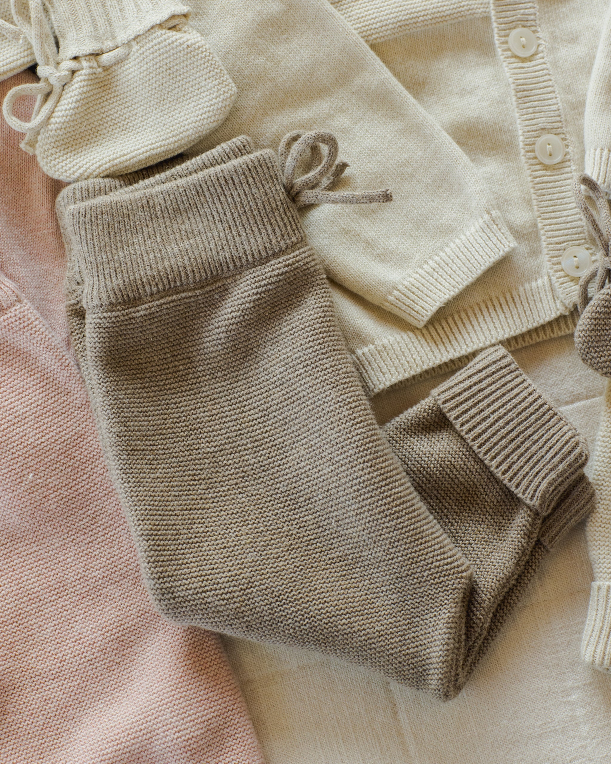 Knit Pant || Heathered Mocha - Rylee + Cru | Kids Clothes | Trendy Baby Clothes | Modern Infant Outfits |