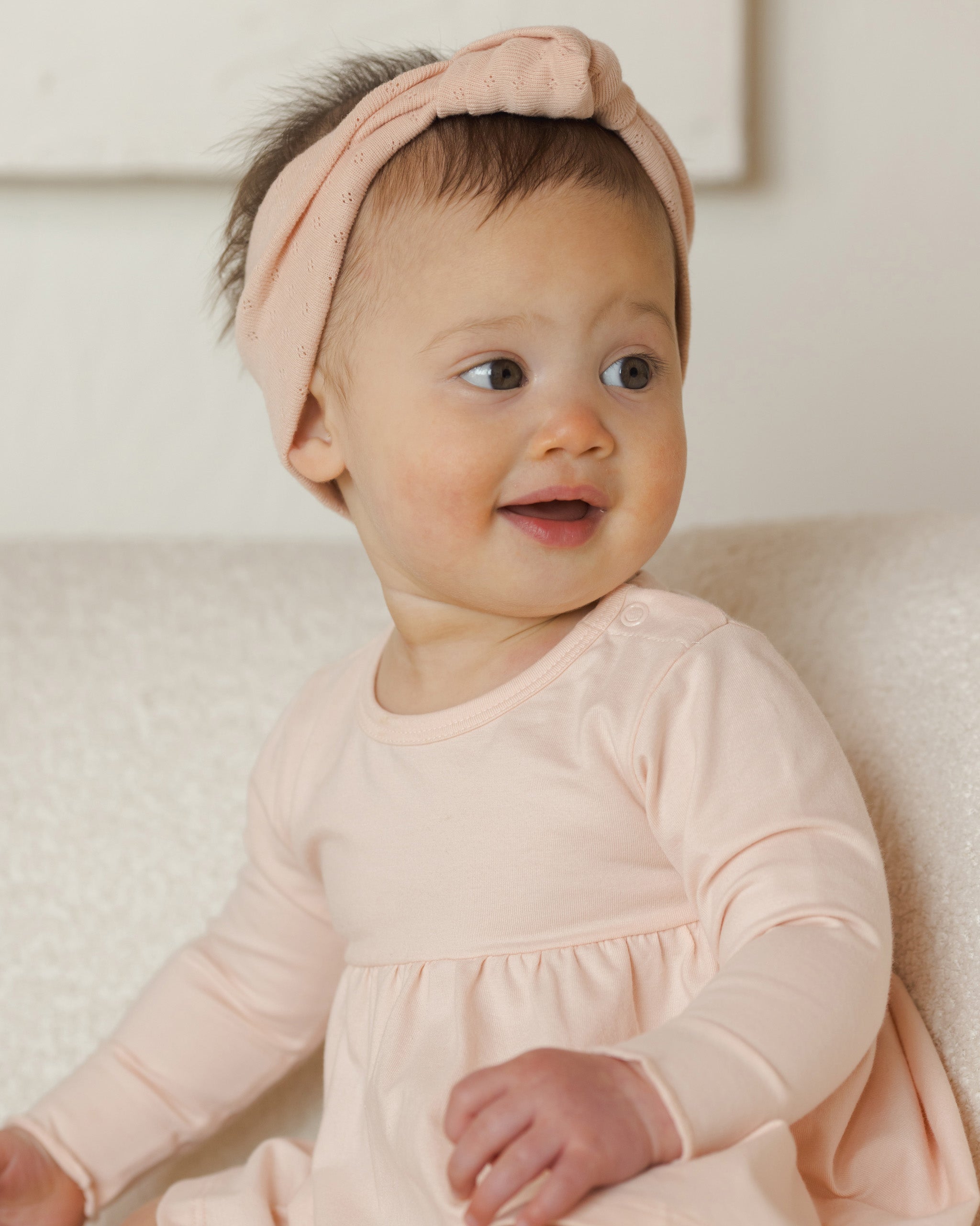 Longsleeve Baby Dress || Petal - Rylee + Cru | Kids Clothes | Trendy Baby Clothes | Modern Infant Outfits |