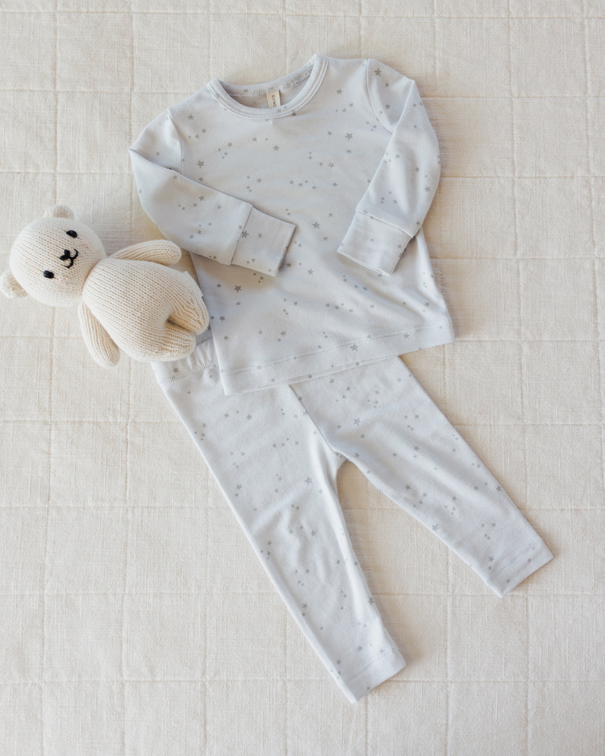 Modal Pajama Set || Stars Fog - Rylee + Cru | Kids Clothes | Trendy Baby Clothes | Modern Infant Outfits |